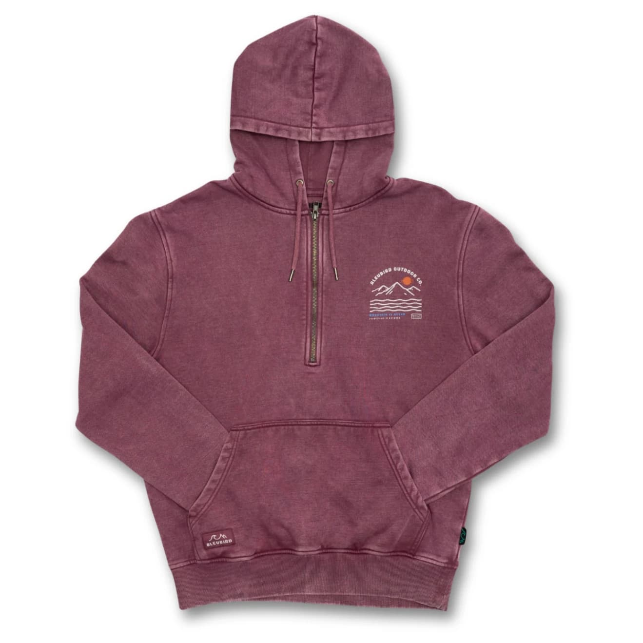 Пуловер Bleubird Dawn Zipper Hood Zip-up hoodie - Berry