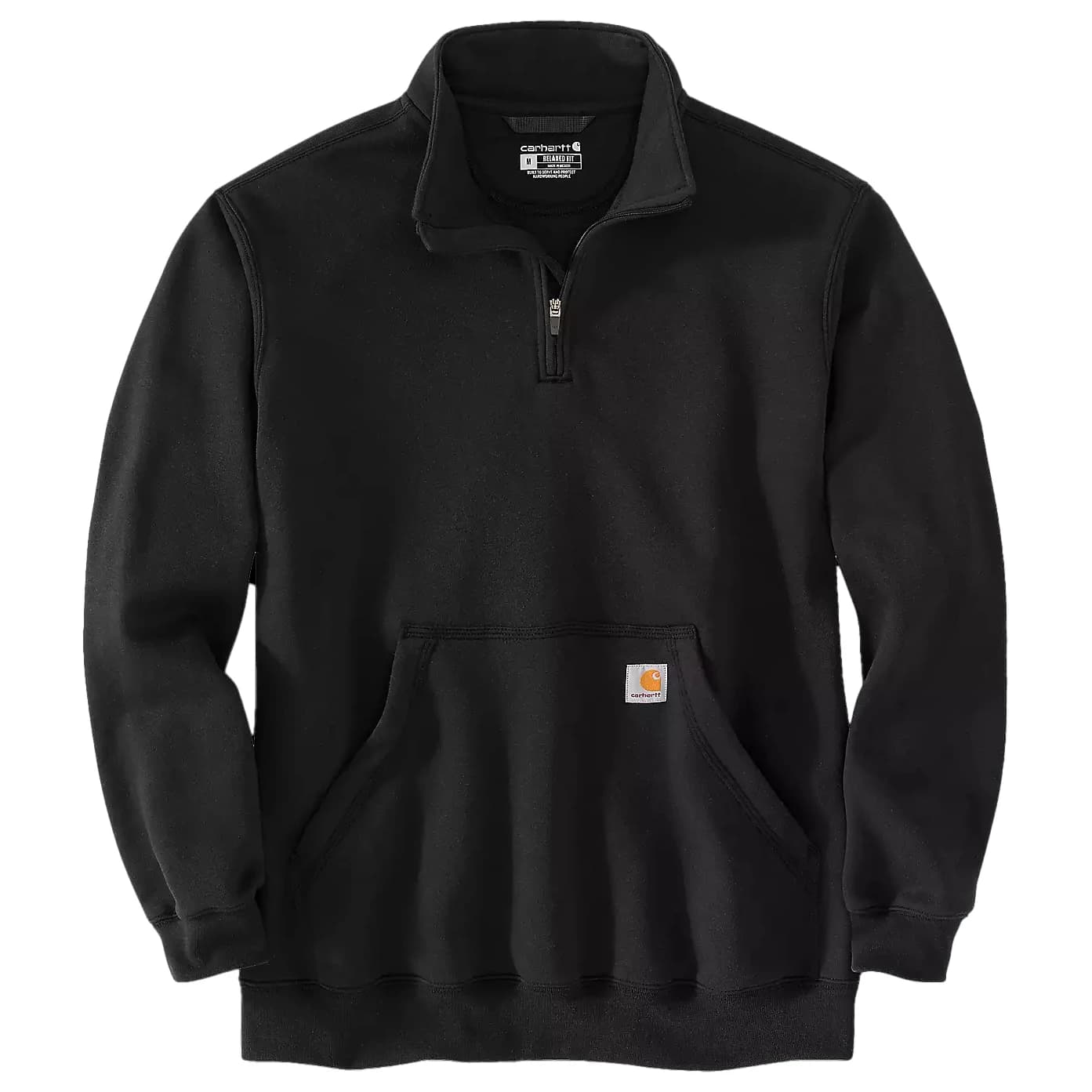 Мъжки пуловер Carhartt Marquette 1/4-Zip Mock-Neck Sweatshirt Jumper - Black