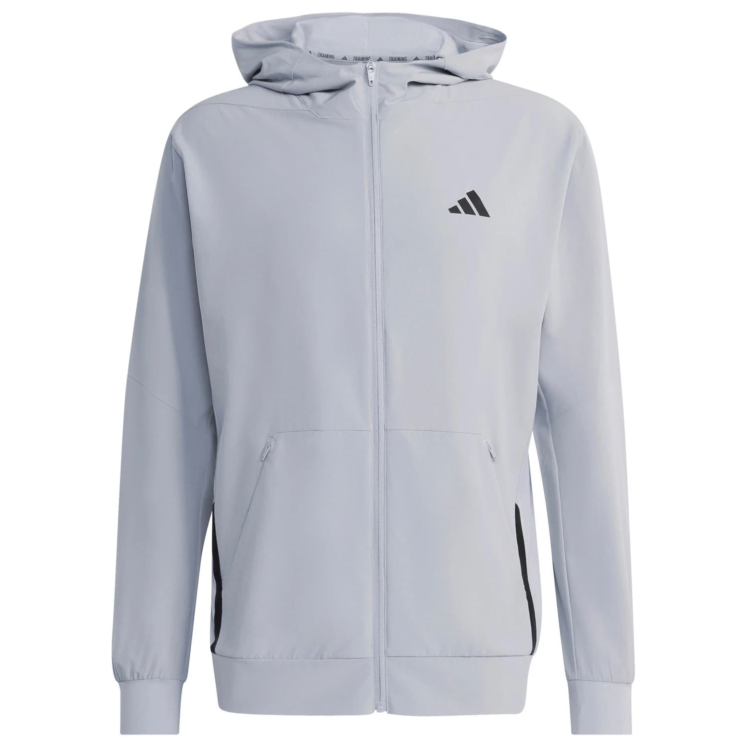Мъжки суичър adidas D4T Workout Full-Zip Hoodie - Halo Silver