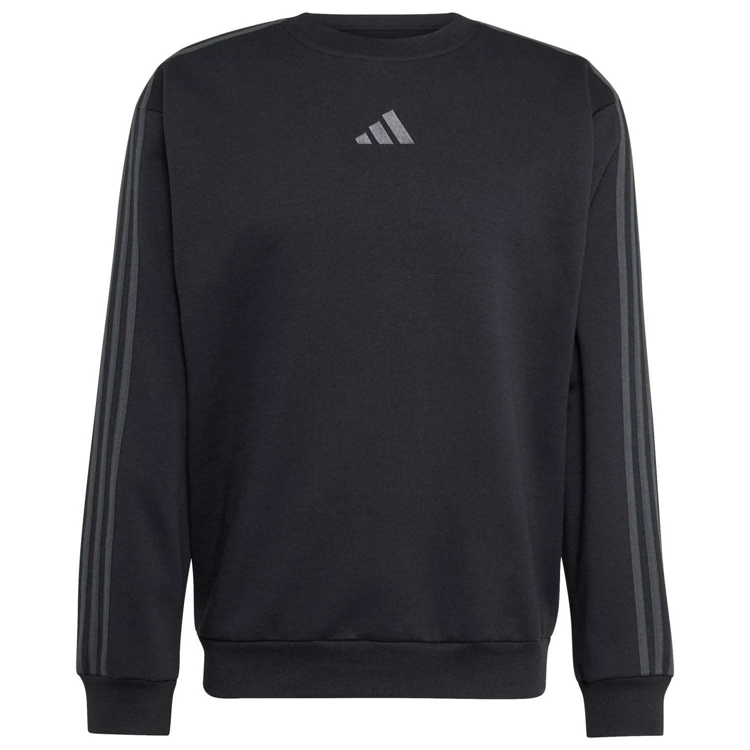 Мъжки пуловер adidas Essentials 3-Stripes Fleece Sweatshirt Jumper - Black / Carbon