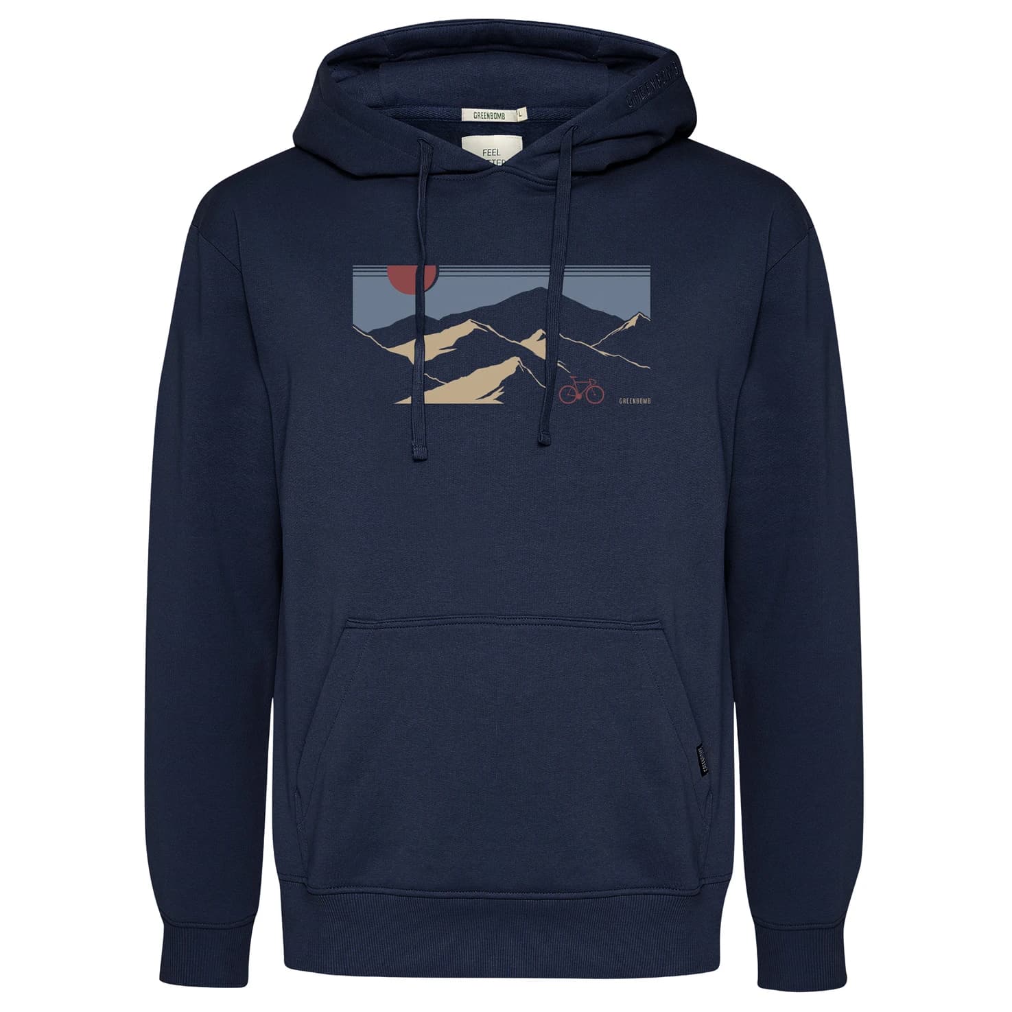 Мъжки суичър GreenBomb Mountain Tour Joy Hoodie - Navy