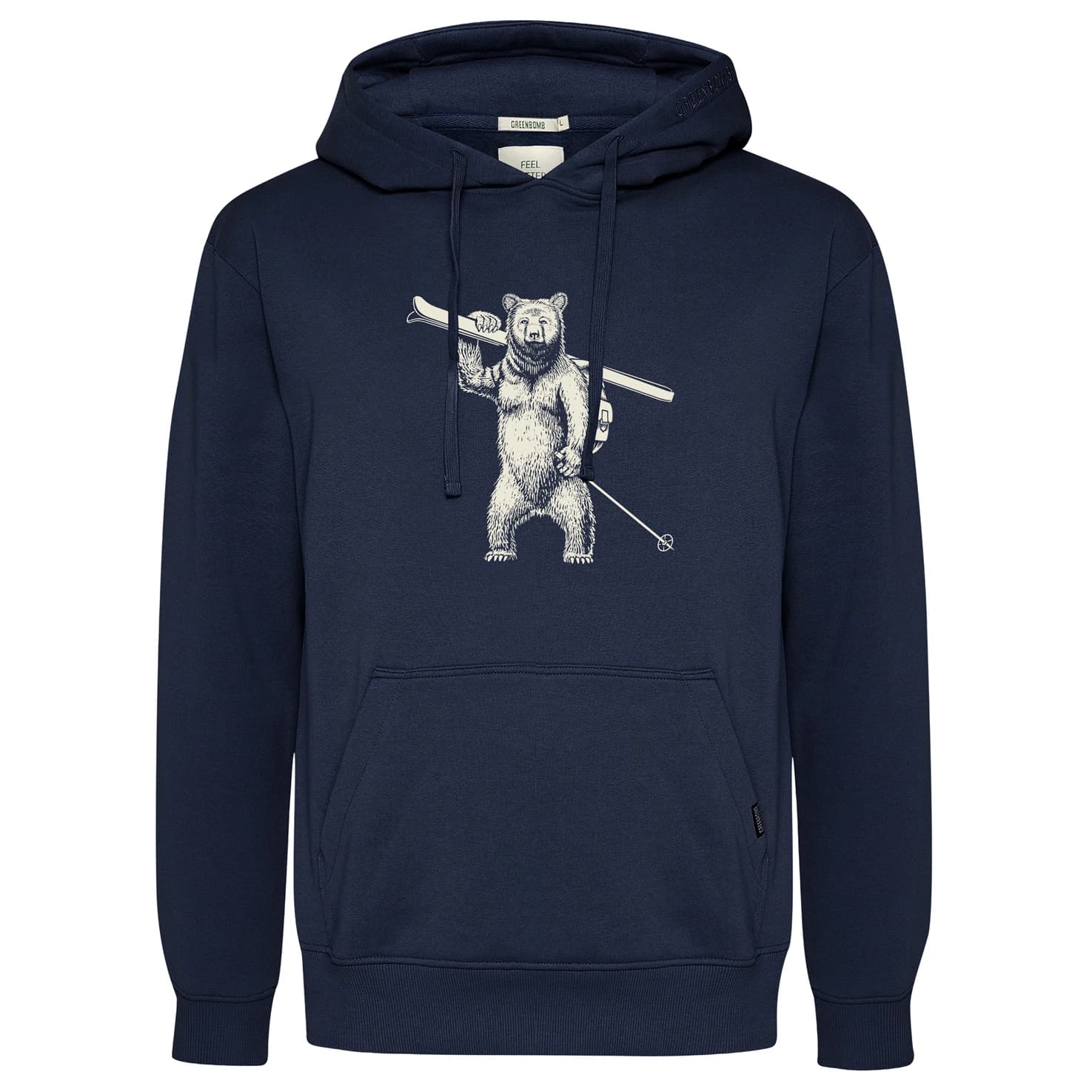 Мъжки суичър GreenBomb Ski Bear Joy Hoodie - Navy