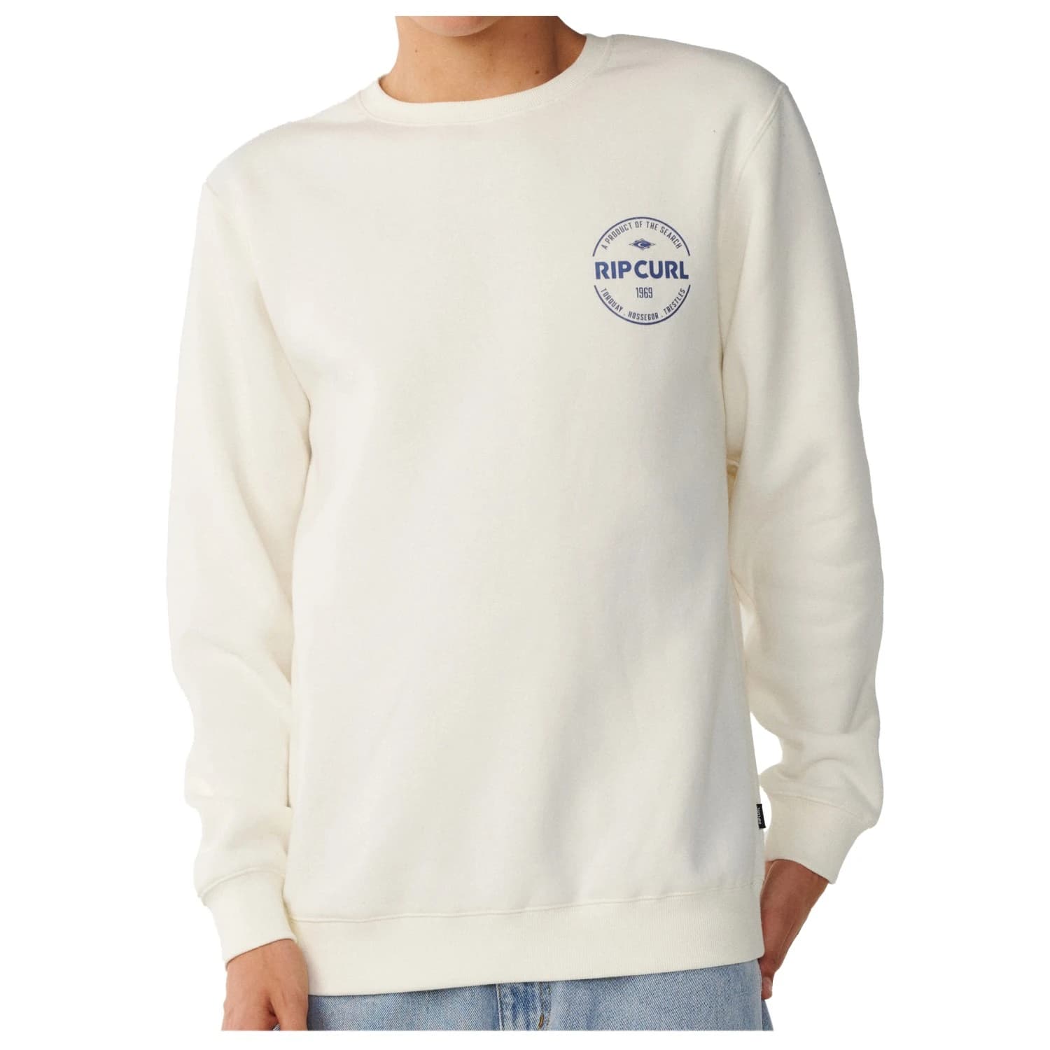 Мъжки пуловер Rip Curl Staple Crew Jumper - Bone