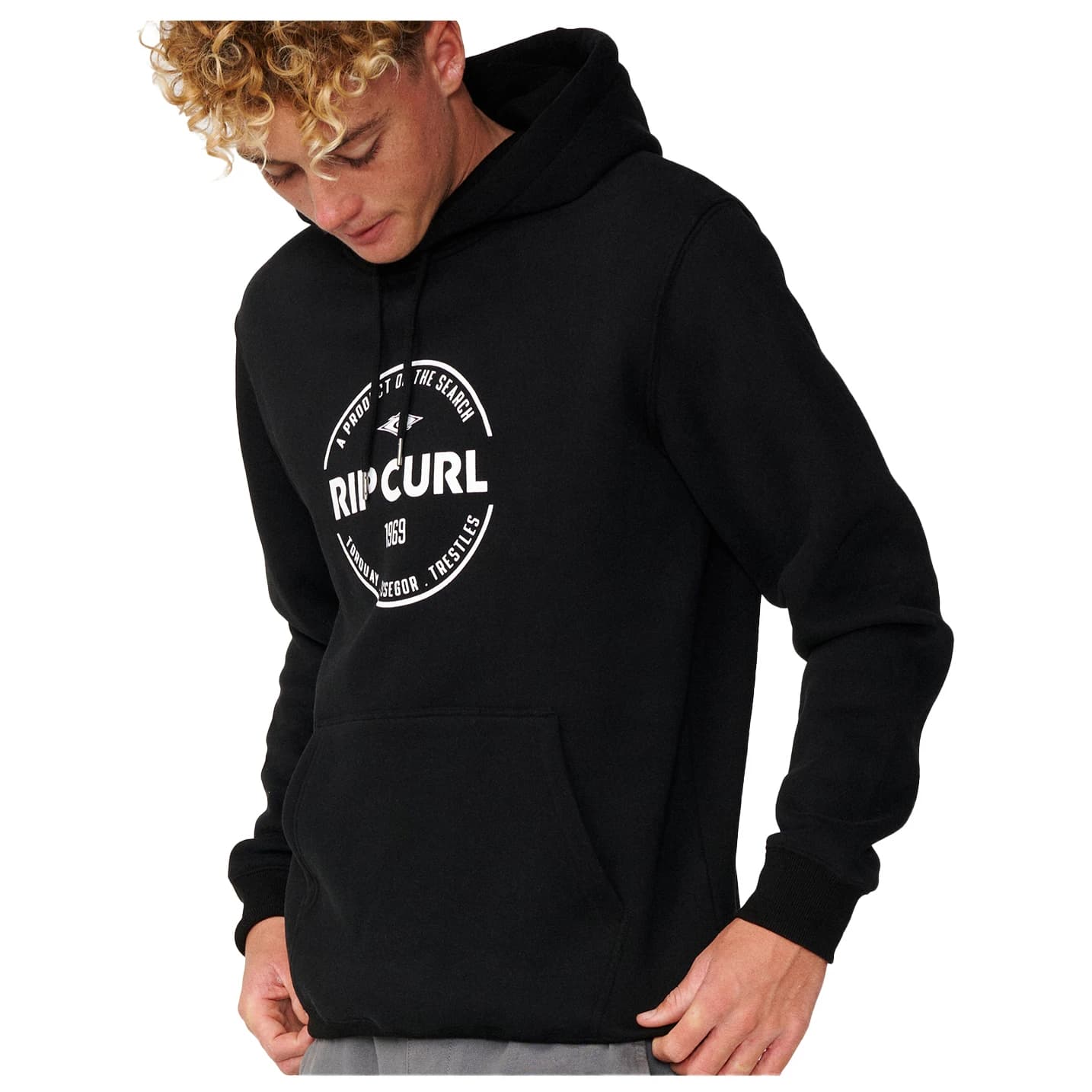 Мъжки суичър Rip Curl Staple Hood Hoodie - Black