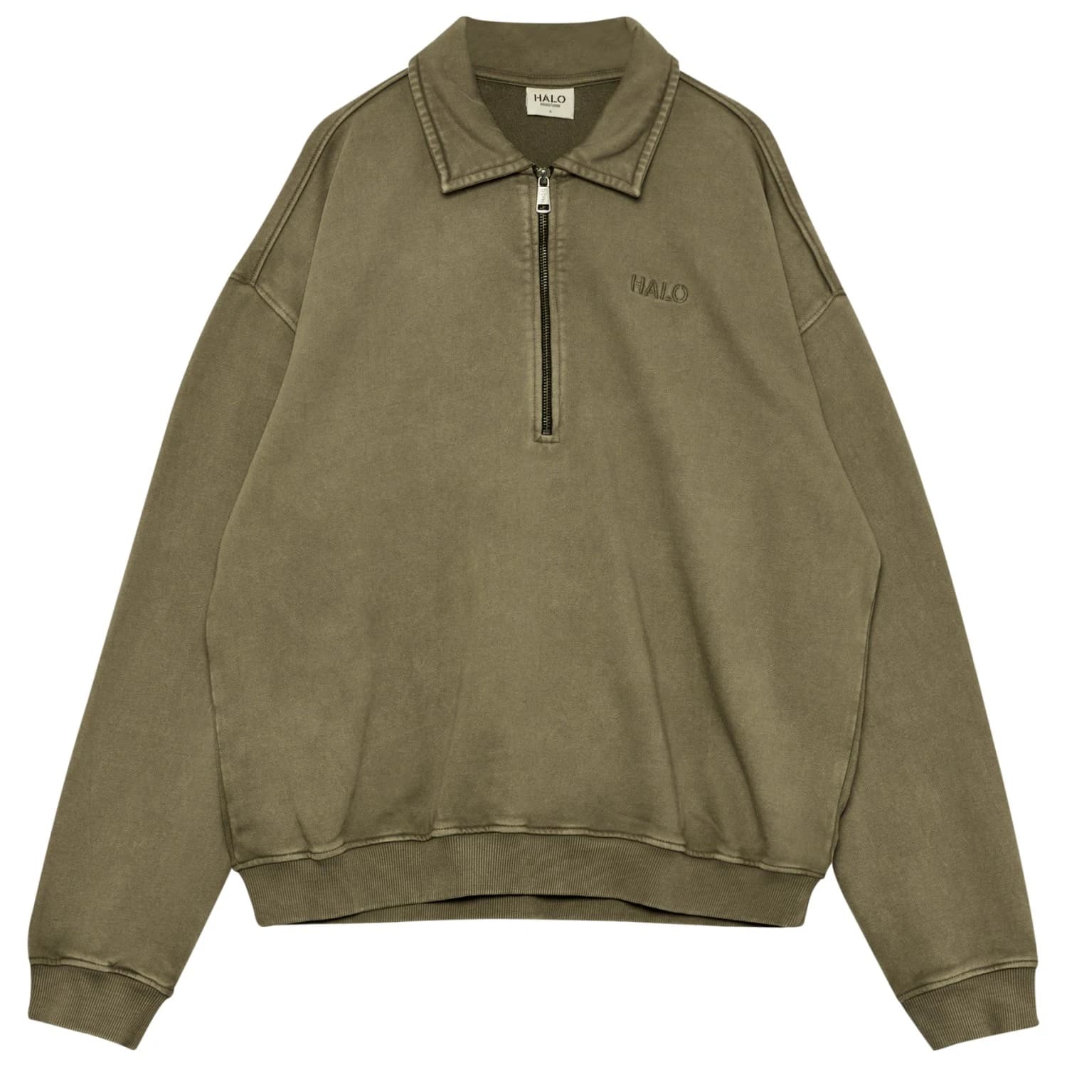 Пуловер Halo Boxy Polo Sweat Jumper - Capers