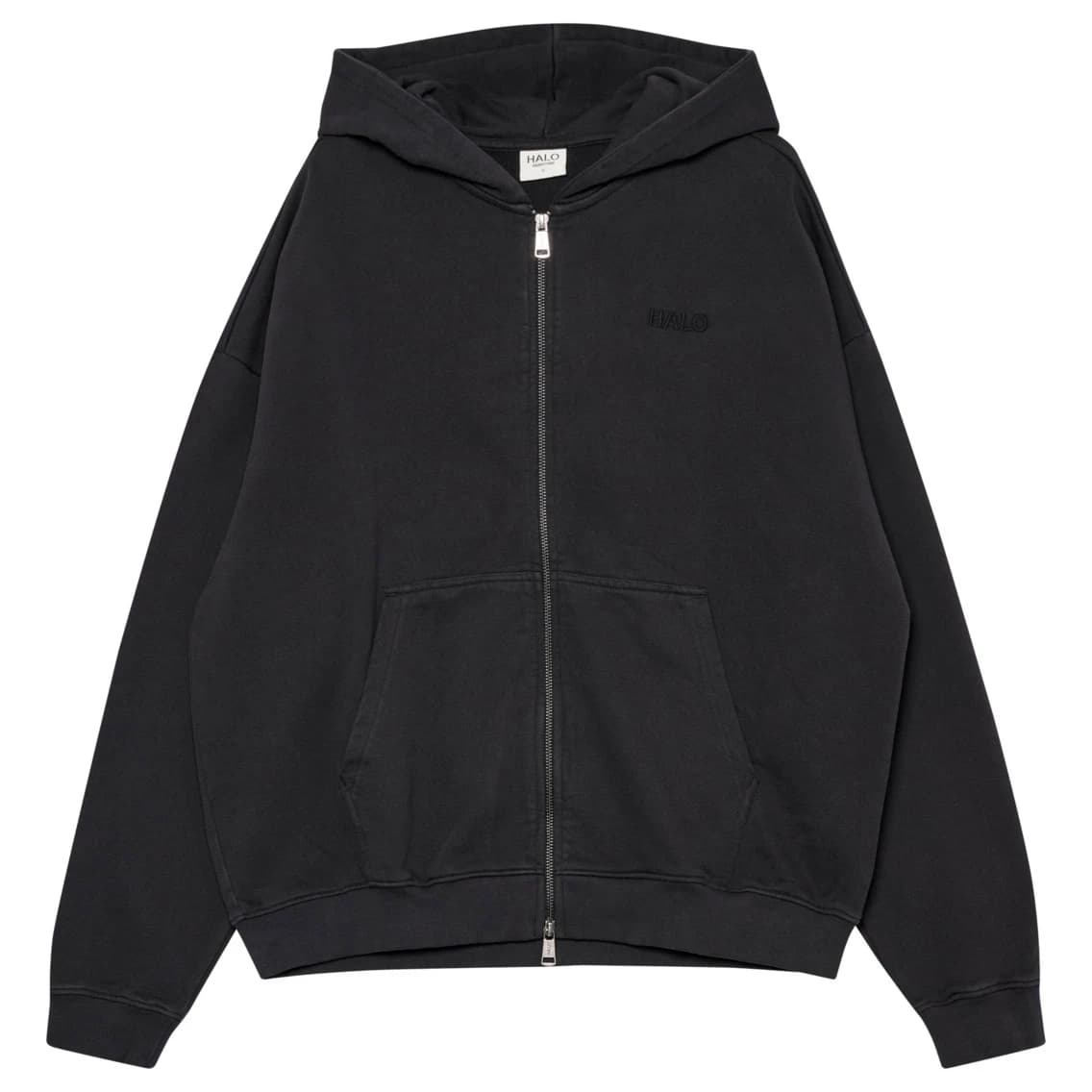 Суичър Halo Logo Full Zip Hoodie - Black