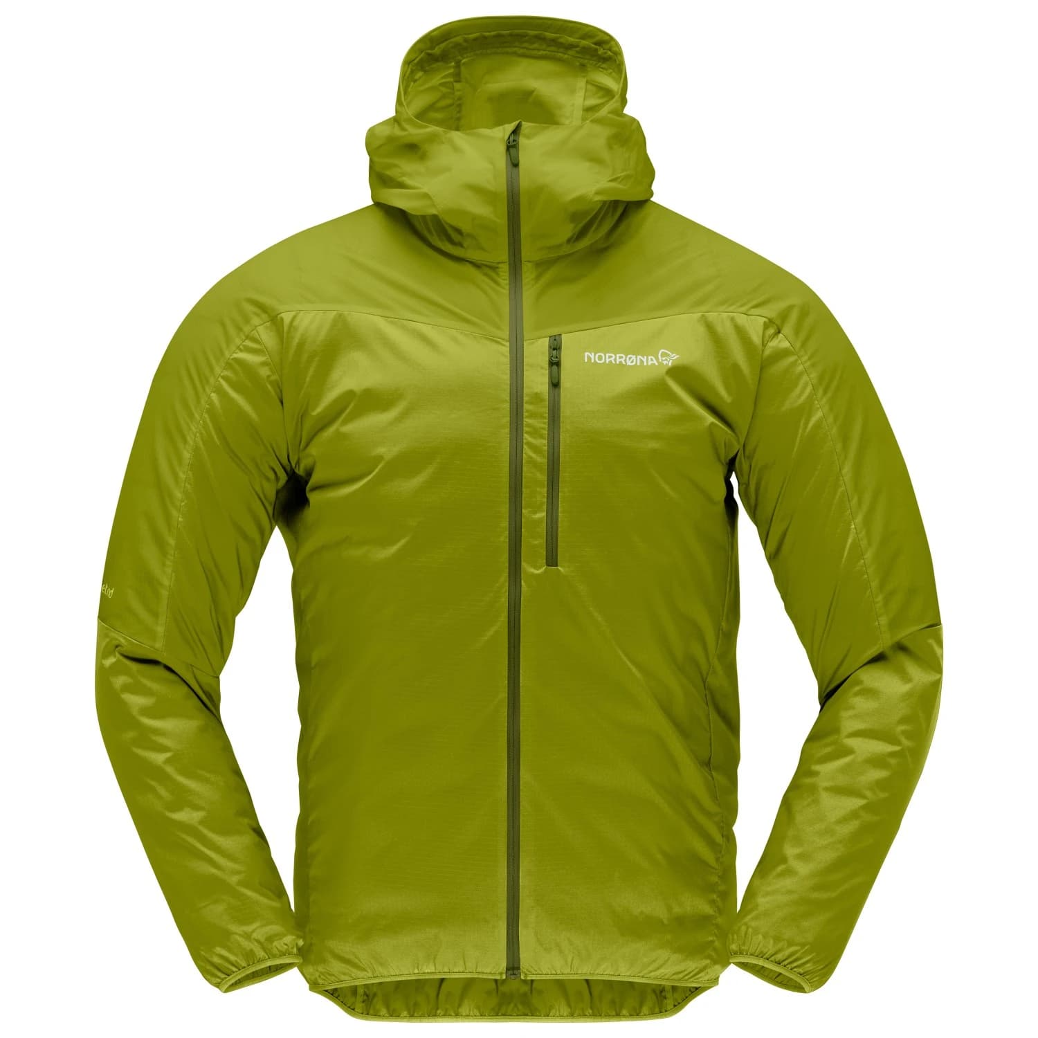 Мъжко ветрозащитно яке Norrøna Falketind Aero60 Hood Windproof jacket - Golden Lime