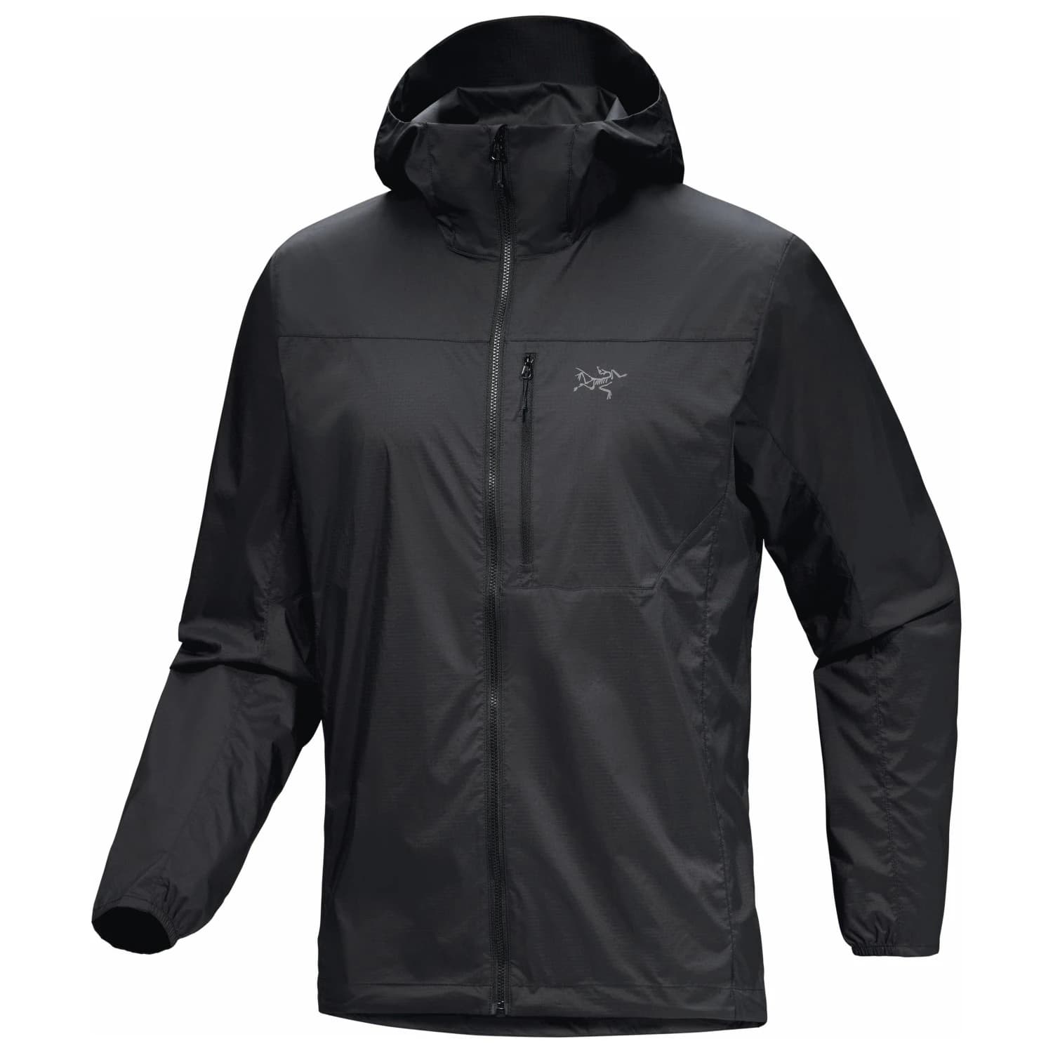 Мъжко ветрозащитно яке Arc'teryx Squamish Hoody Windproof jacket - Black