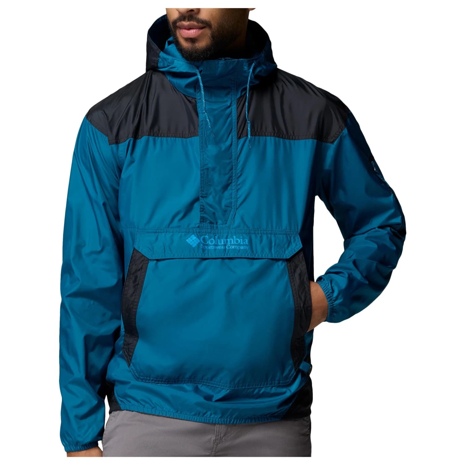 Мъжко ветрозащитно яке Columbia Challenger II Windbreaker Windproof jacket - Phoenix Blue / Black