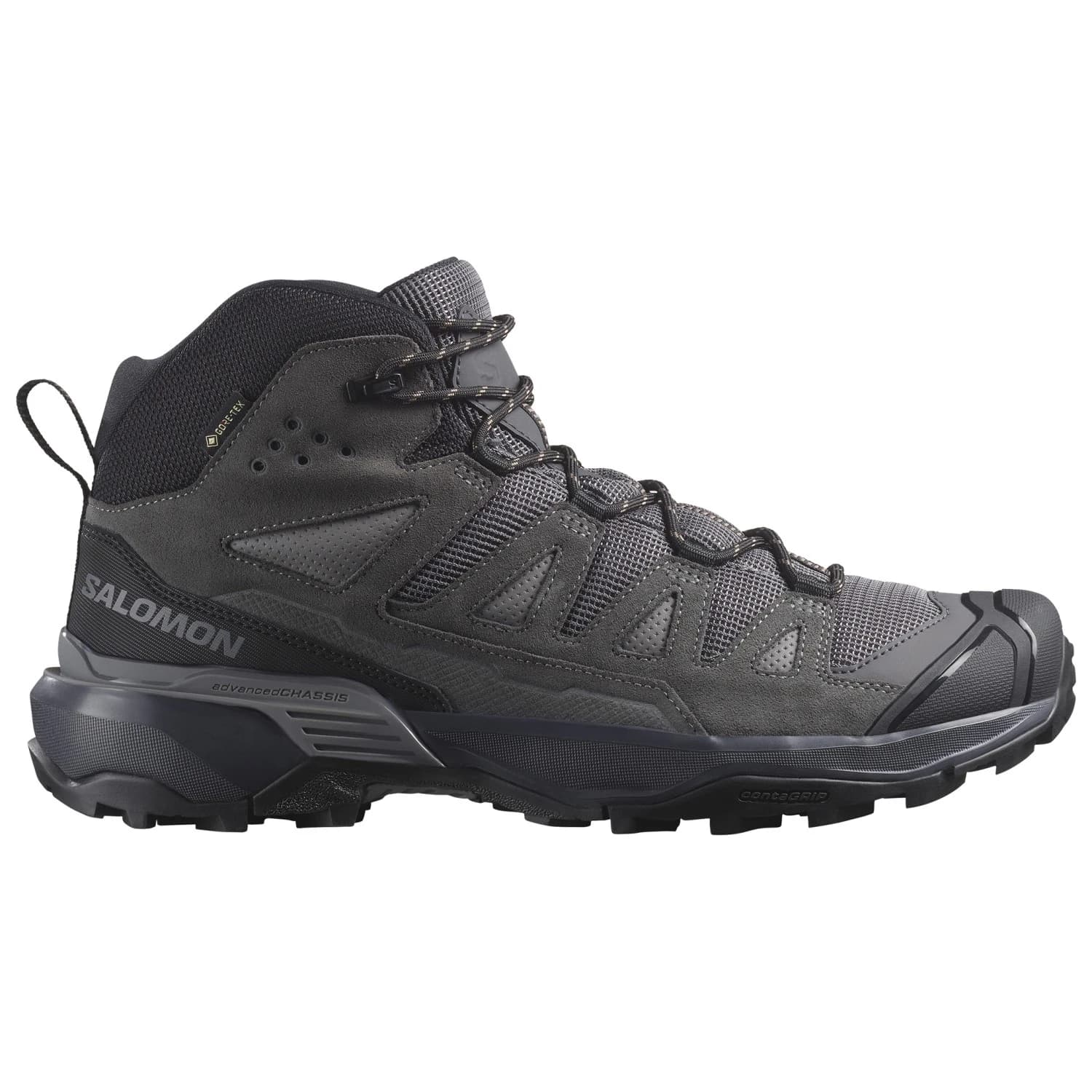 Мъжки туристически обувки Salomon X Ultra 360 Leather Mid GORE-TEX Walking boots - Castlerock / Asphalt / Kelp