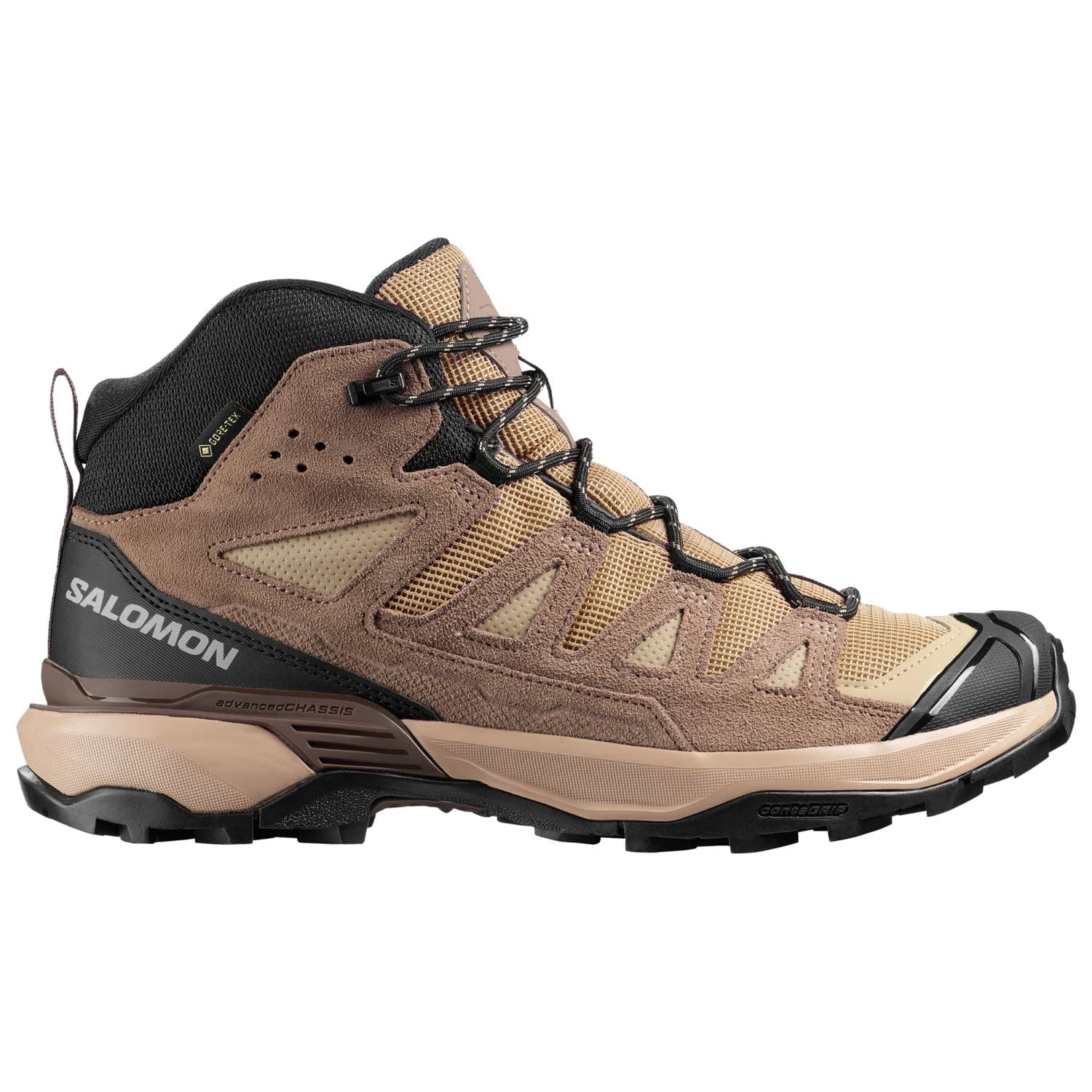 Мъжки туристически обувки Salomon X Ultra 360 Leather Mid GORE-TEX Walking boots - Desert Tan / Walnut / Earth Brown