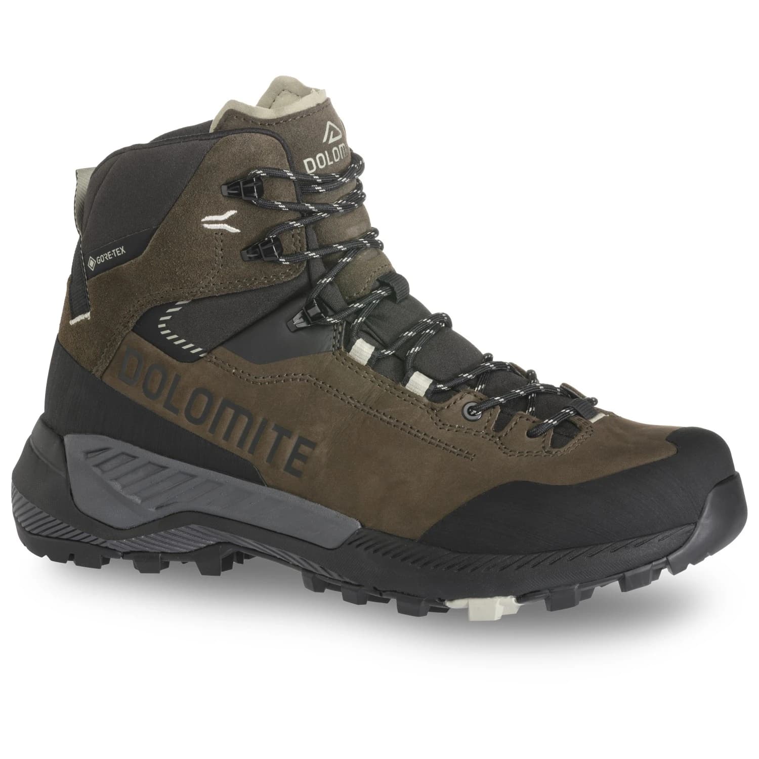 Мъжки туристически обувки Dolomite Shoe Vernale Leather High GTX Walking boots - Dark Brown