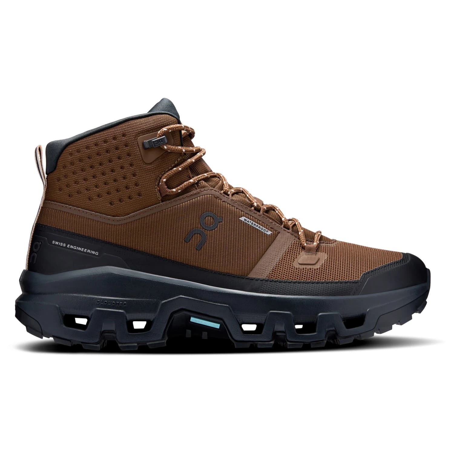 Мъжки туристически обувки On Cloudrock Mid WP Walking boots - Earth / Black