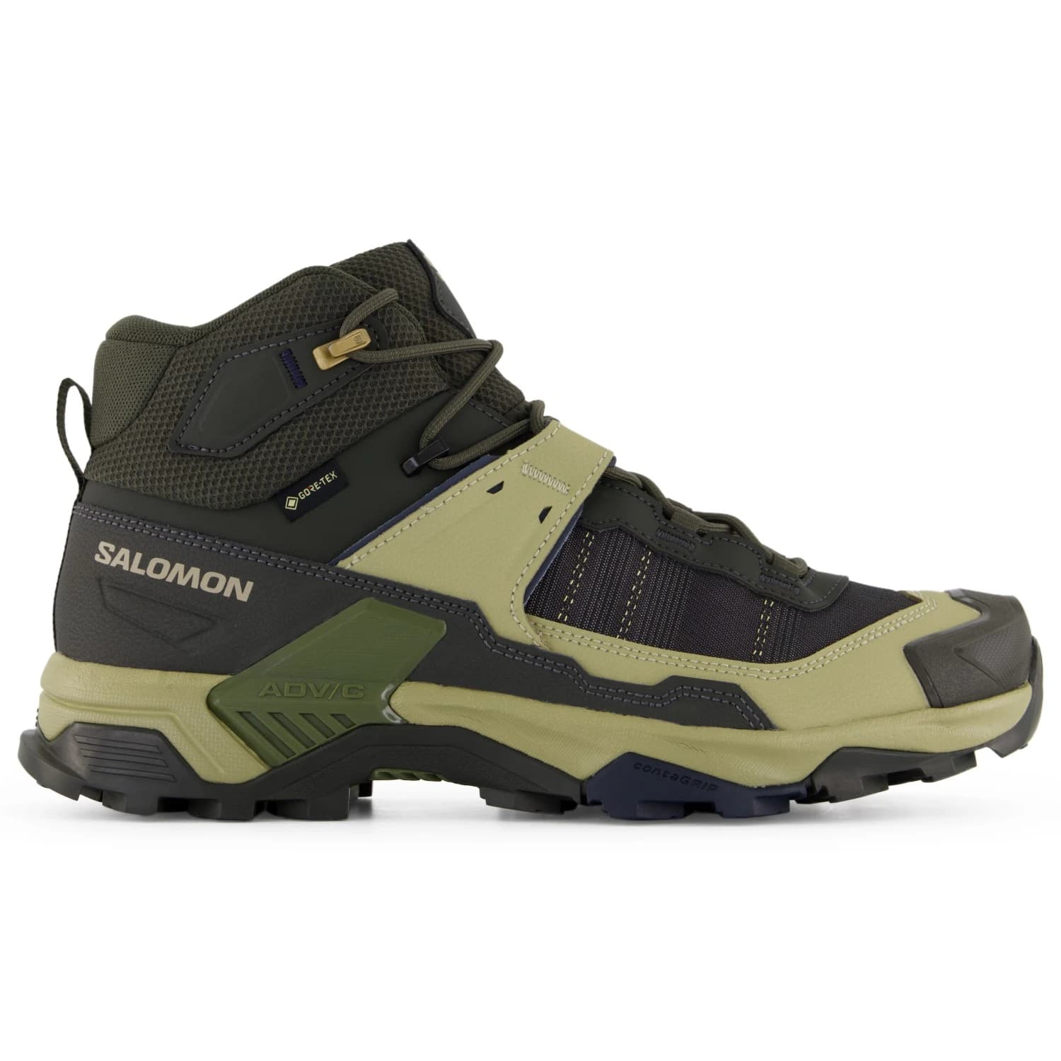 Мъжки туристически обувки Salomon X Ultra 5 Mid GORE-TEX Walking boots - Peat / Gray Green / Blue Nights
