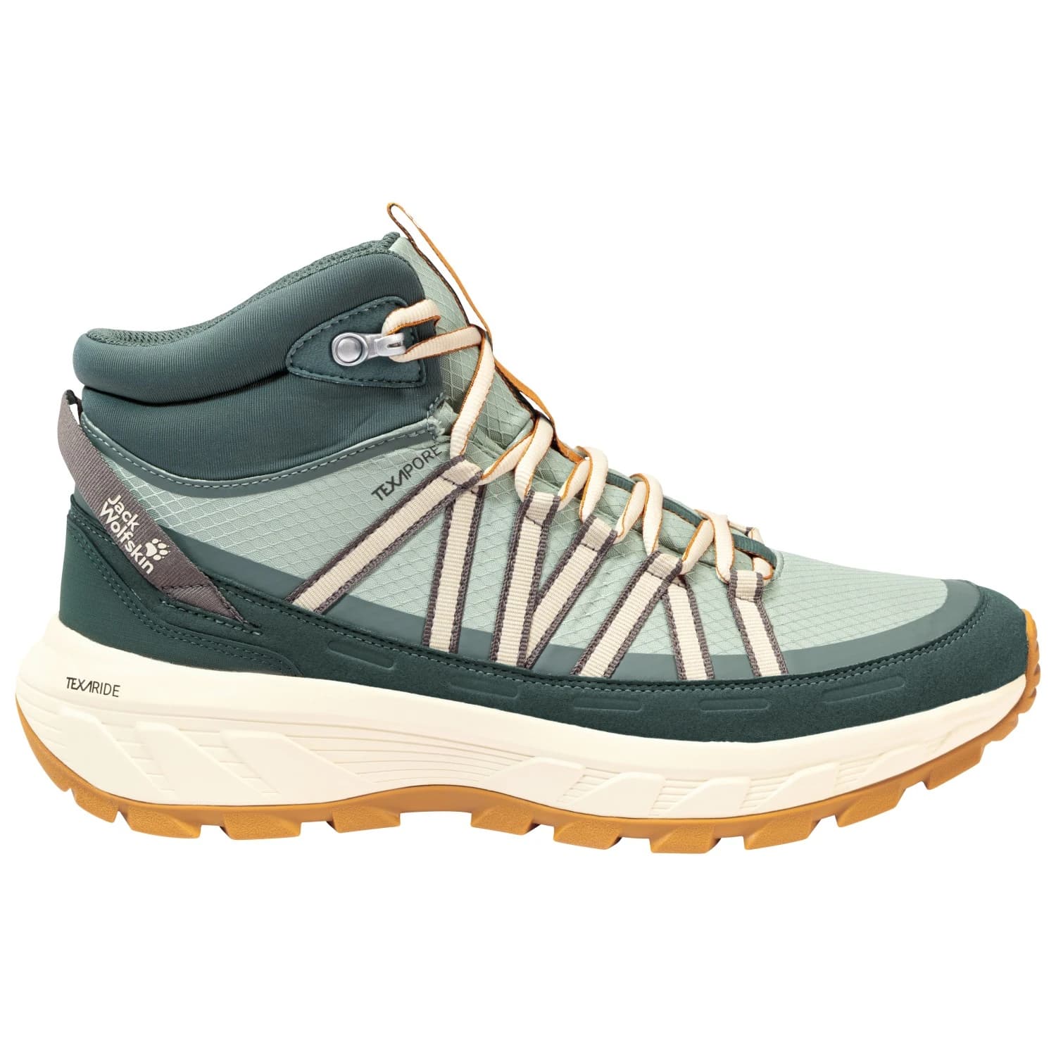 Мъжки туристически обувки Jack Wolfskin Wild Hike Texapore Mid Walking boots - Green Zinnia
