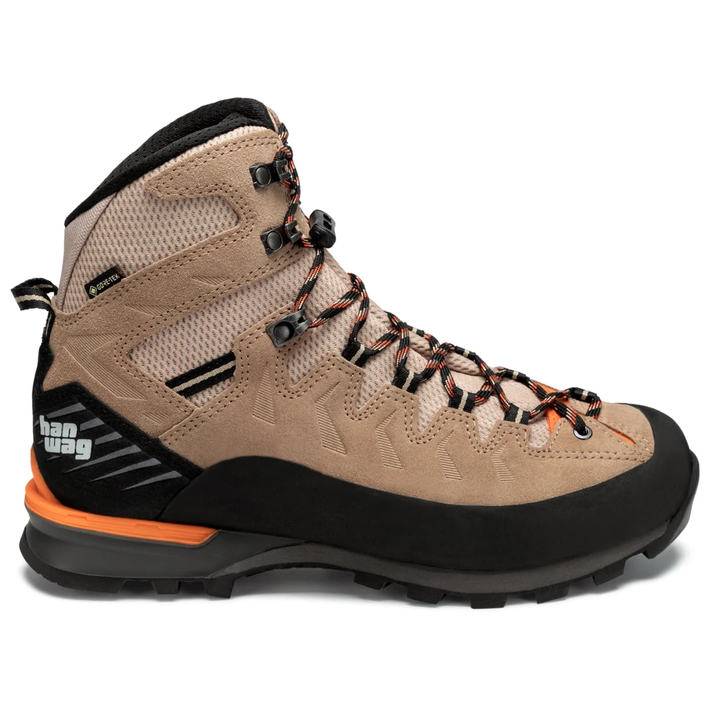 Мъжки алпийски обувки Hanwag Makra Pro GTX Mountaineering boots - Lightbrown / Orange