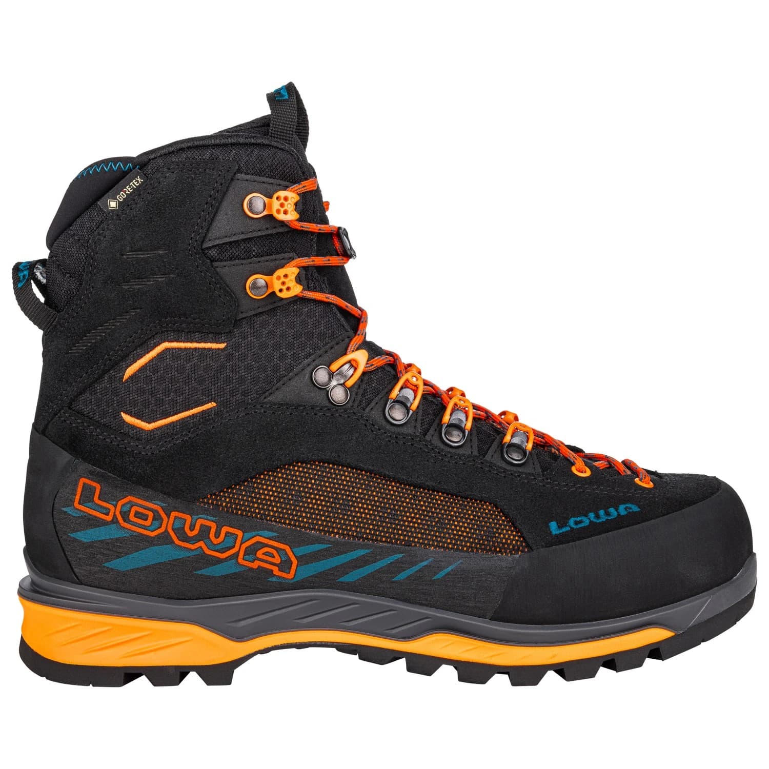 Мъжки алпийски обувки Lowa Vajolet GTX Mid Mountaineering boots - Black / Flame