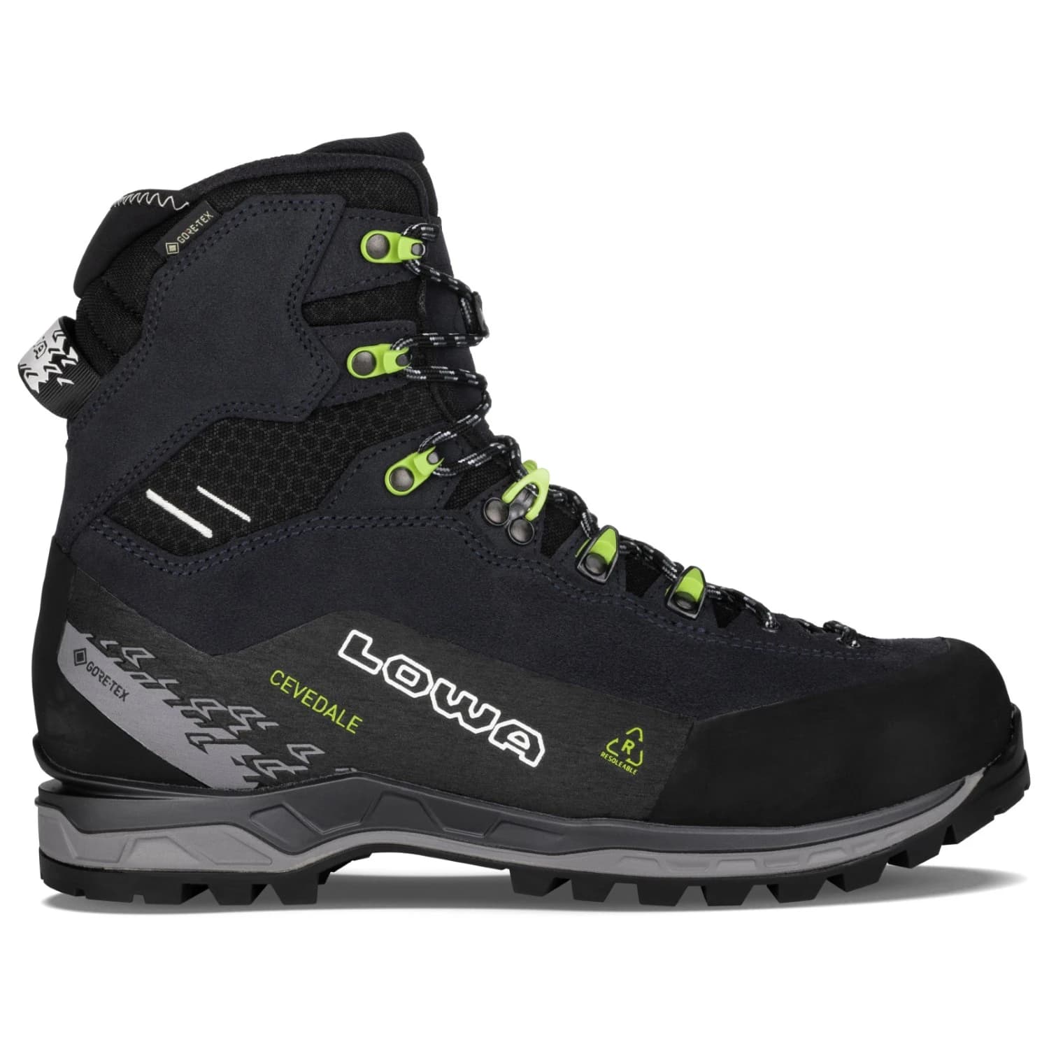 Мъжки алпийски обувки Lowa Cevedale Pro GTX Mid Mountaineering boots - Navy / Lime