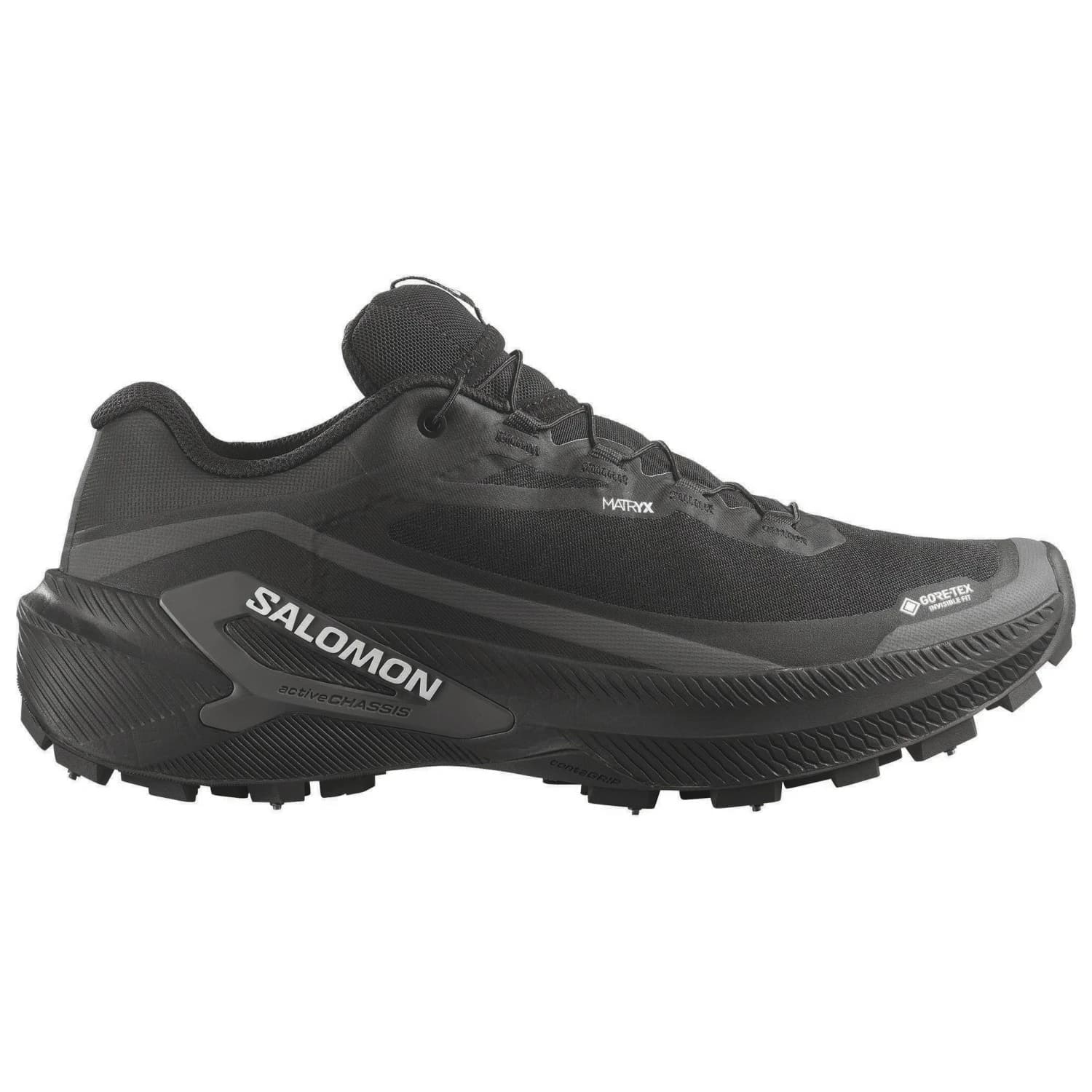 Маратонки Salomon Genesis 2 GTX Spike Trail running shoes - Black / Black / White