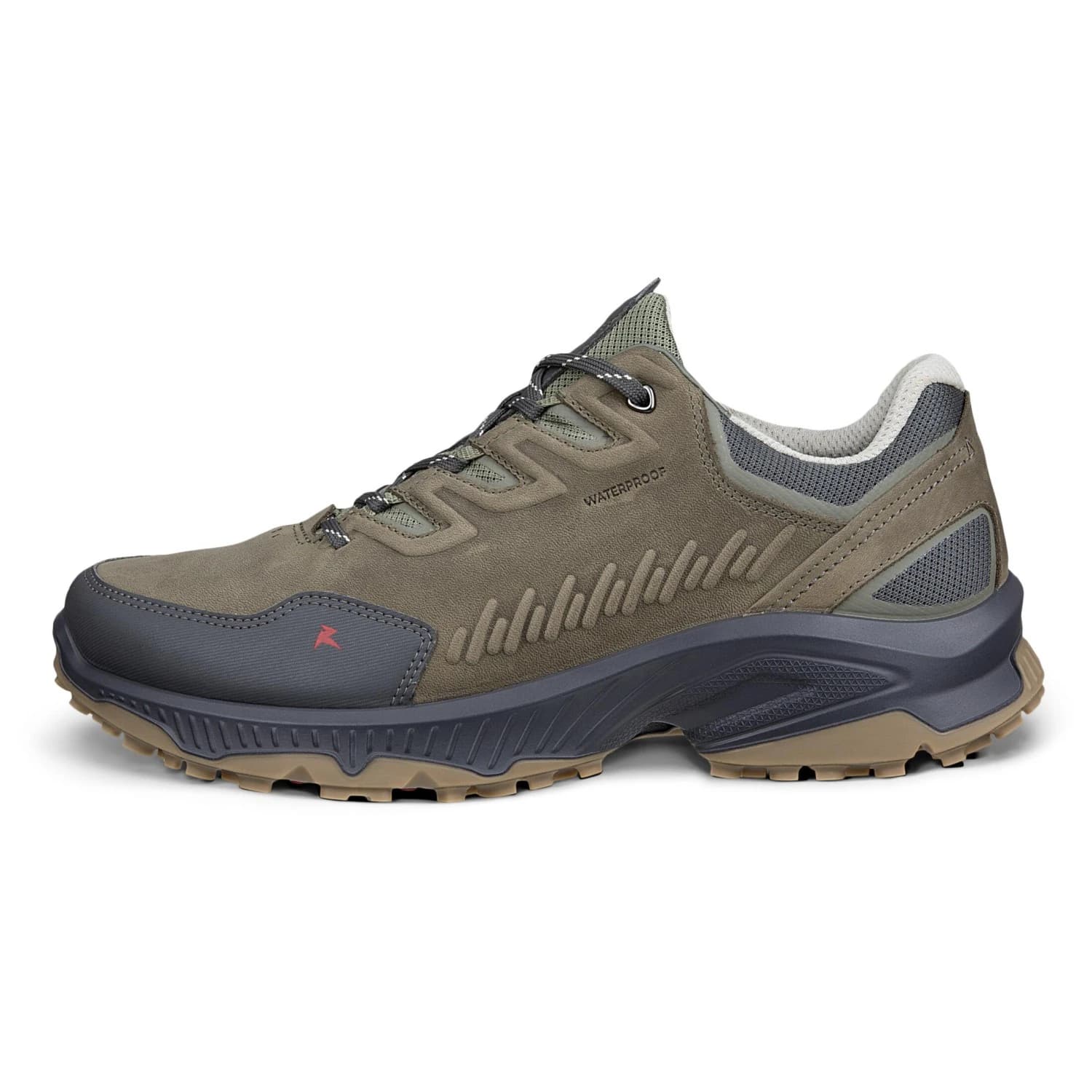 Мъжки мултиспорт обувки Ecco Receptor Xp WP Lea Shoe Multisport shoes - Magnet / Smokey Olive