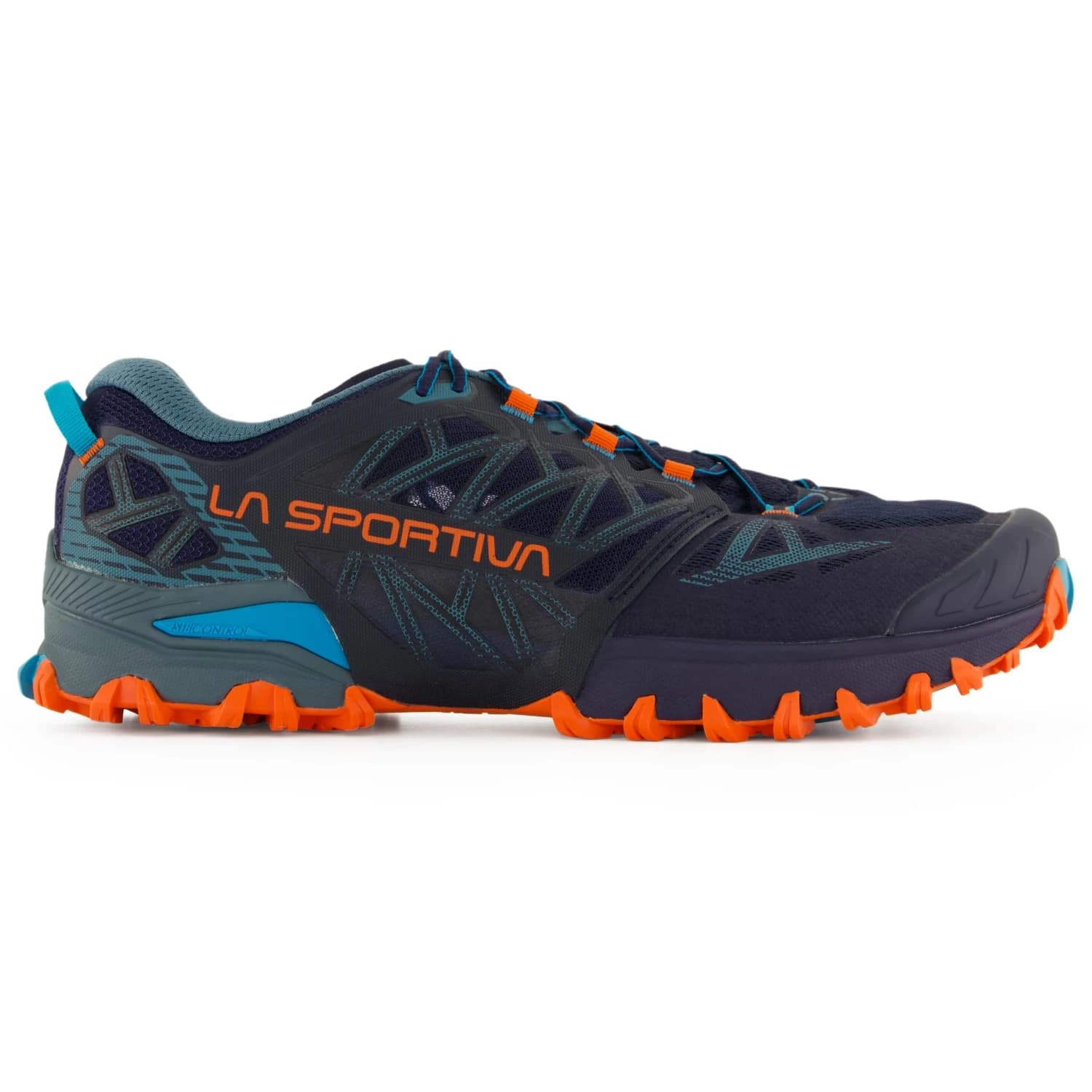 Мъжки обувки за трейл La Sportiva Bushido III Wide Trail running shoes - Deep Sea / Cherry Tomato
