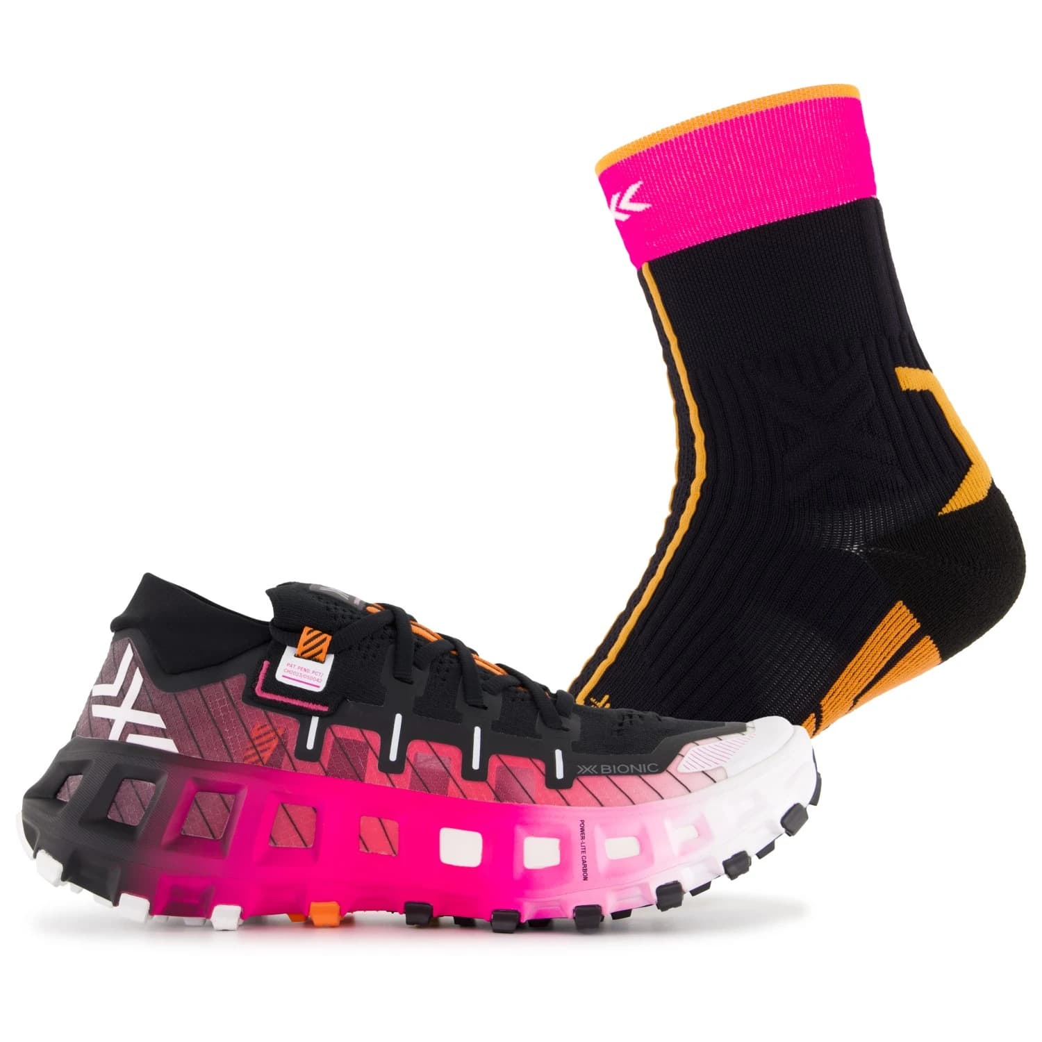 Маратонки X-Bionic Terraskin X00/C Trail running shoes - X Black / X White / Fluo Pink