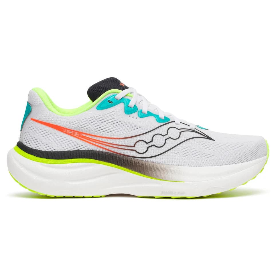 Мъжки маратонки Saucony Ride 19 Running shoes - White / Citron