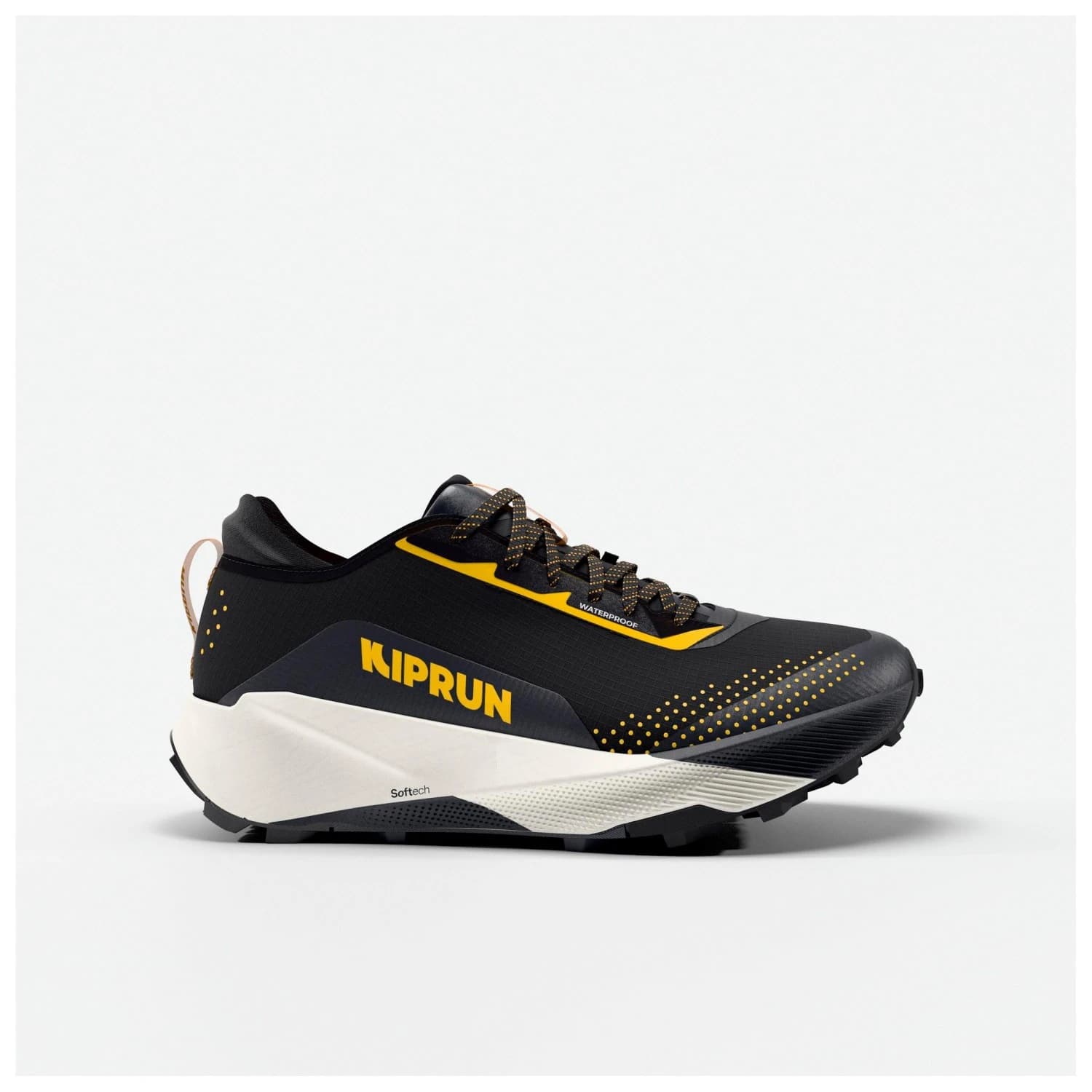 Мъжки маратонки KIPRUN Kipsummit Waterproof Trail running shoes - Black / Brown