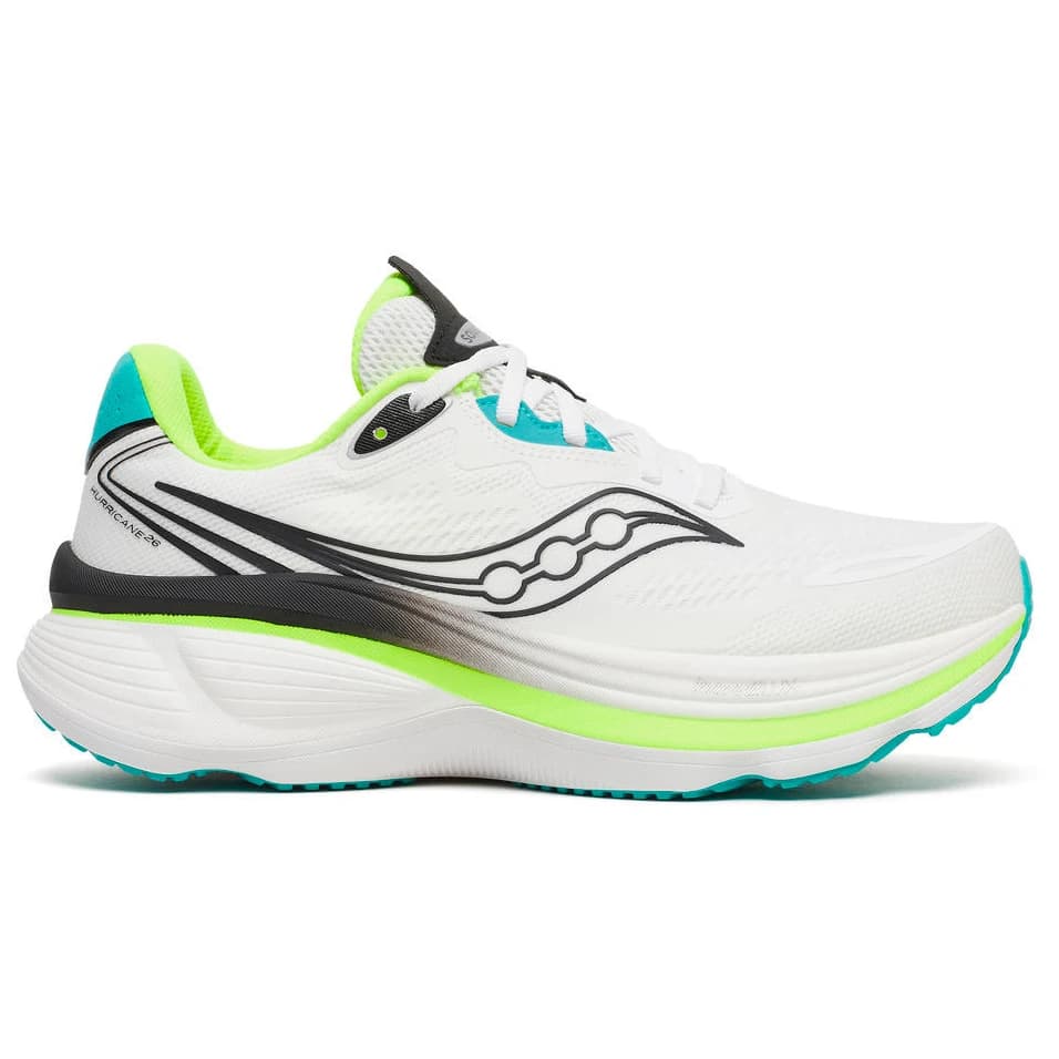 Мъжки маратонки Saucony Hurricane 26 Running shoes - White / Citron