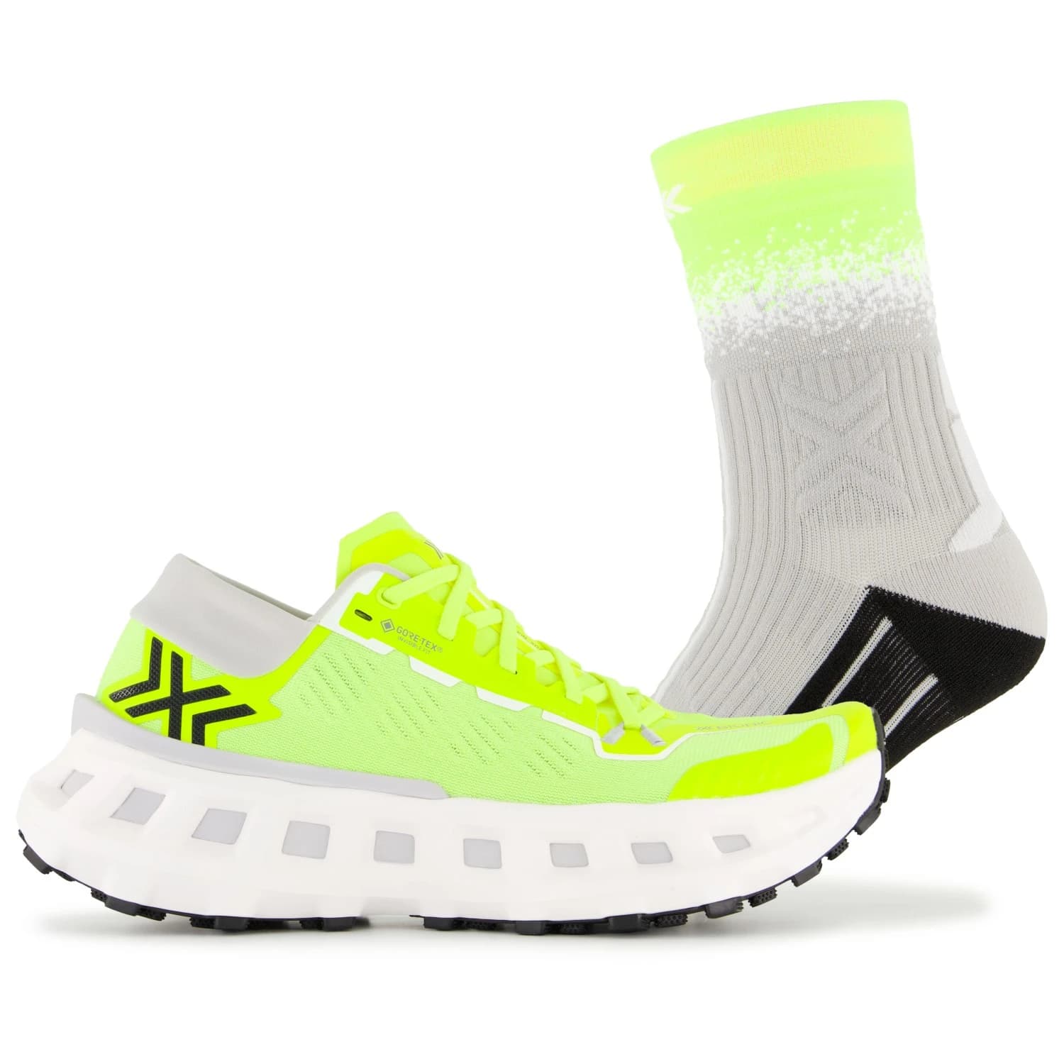 Маратонки X-Bionic Terraskin X03 GORE-TEX Trail running shoes - Fluo Yellow / X White / Silver Grey