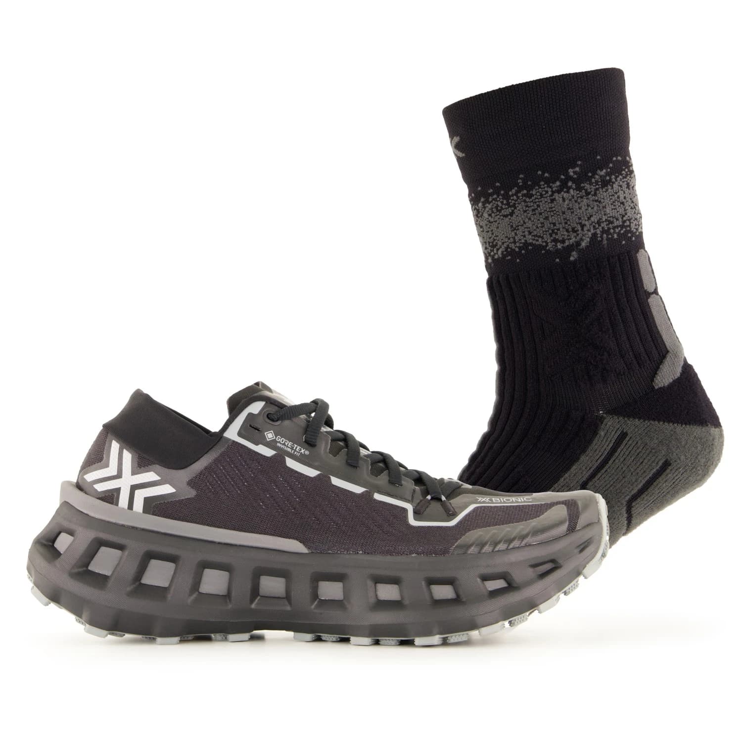 Маратонки X-Bionic Terraskin X03 GORE-TEX Trail running shoes - X Black / Rhino Grey