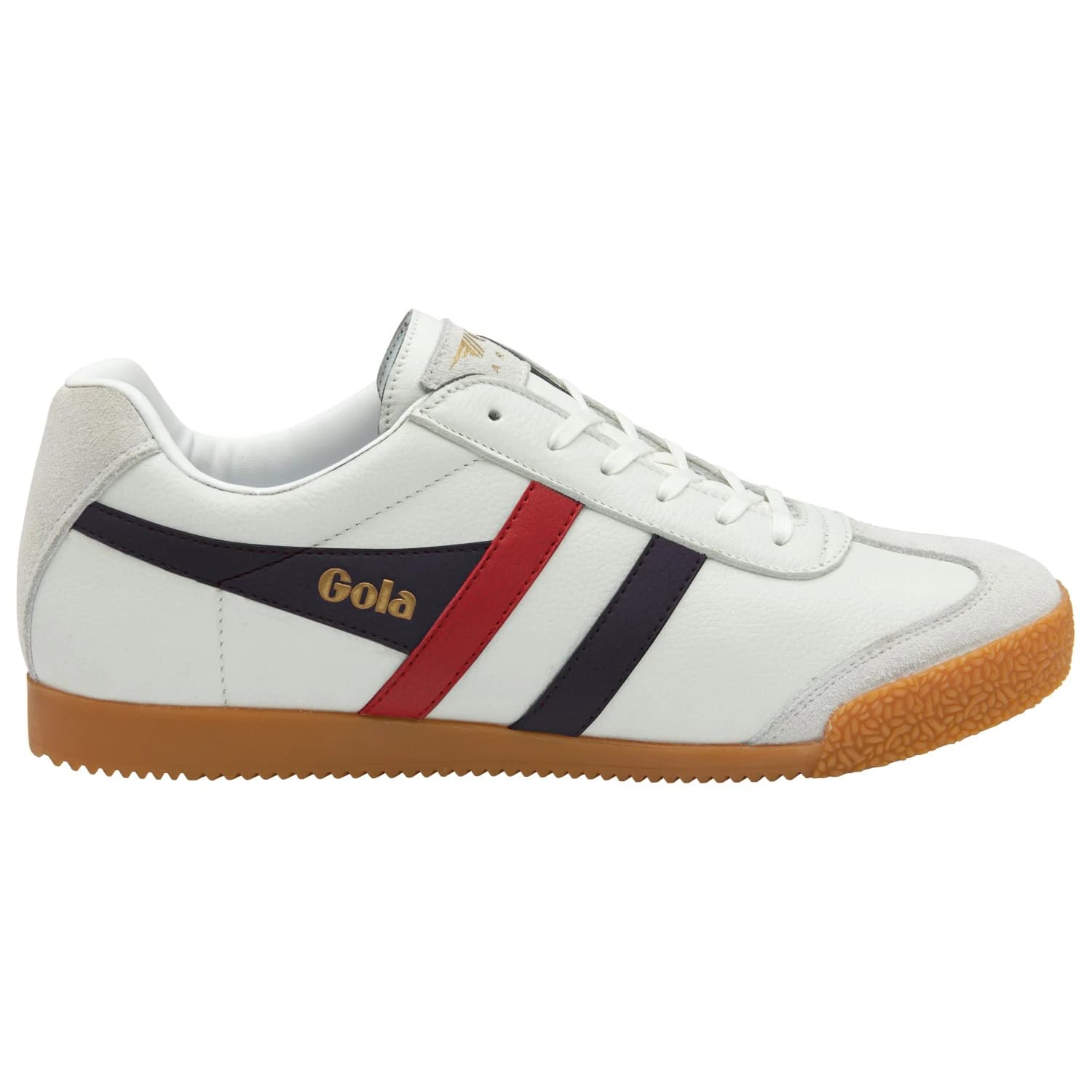 Мъжки маратонки Gola Harrier Leather Sneakers - White / Navy / Red