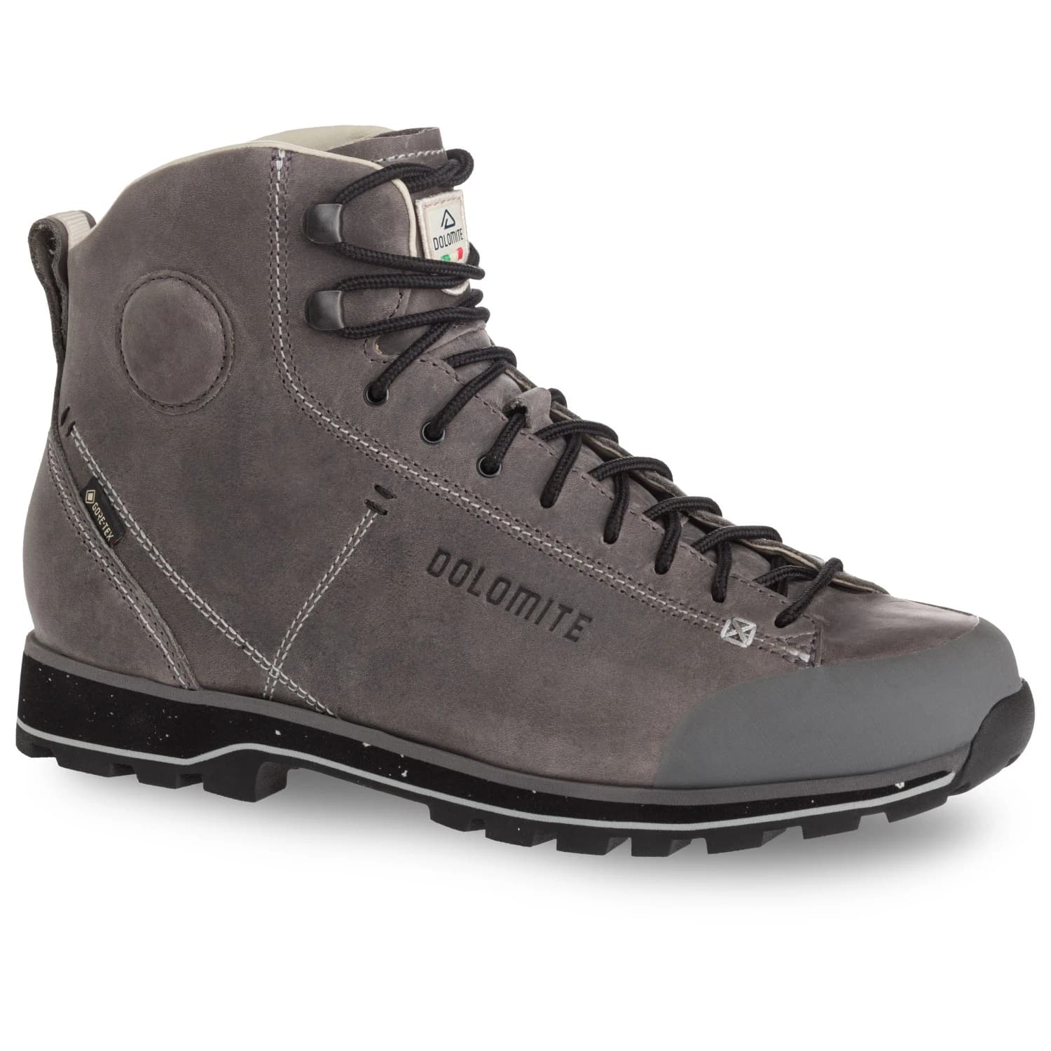 Ежедневни боти Dolomite Cinquantaquattro High Full Grain Leather Evo GTX Sneakers - Gunmetal Grey / Black