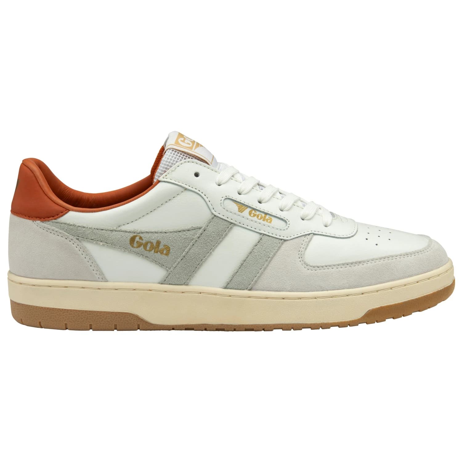 Мъжки маратонки Gola Hawk Sneakers - White / Smoke / Moody Orange