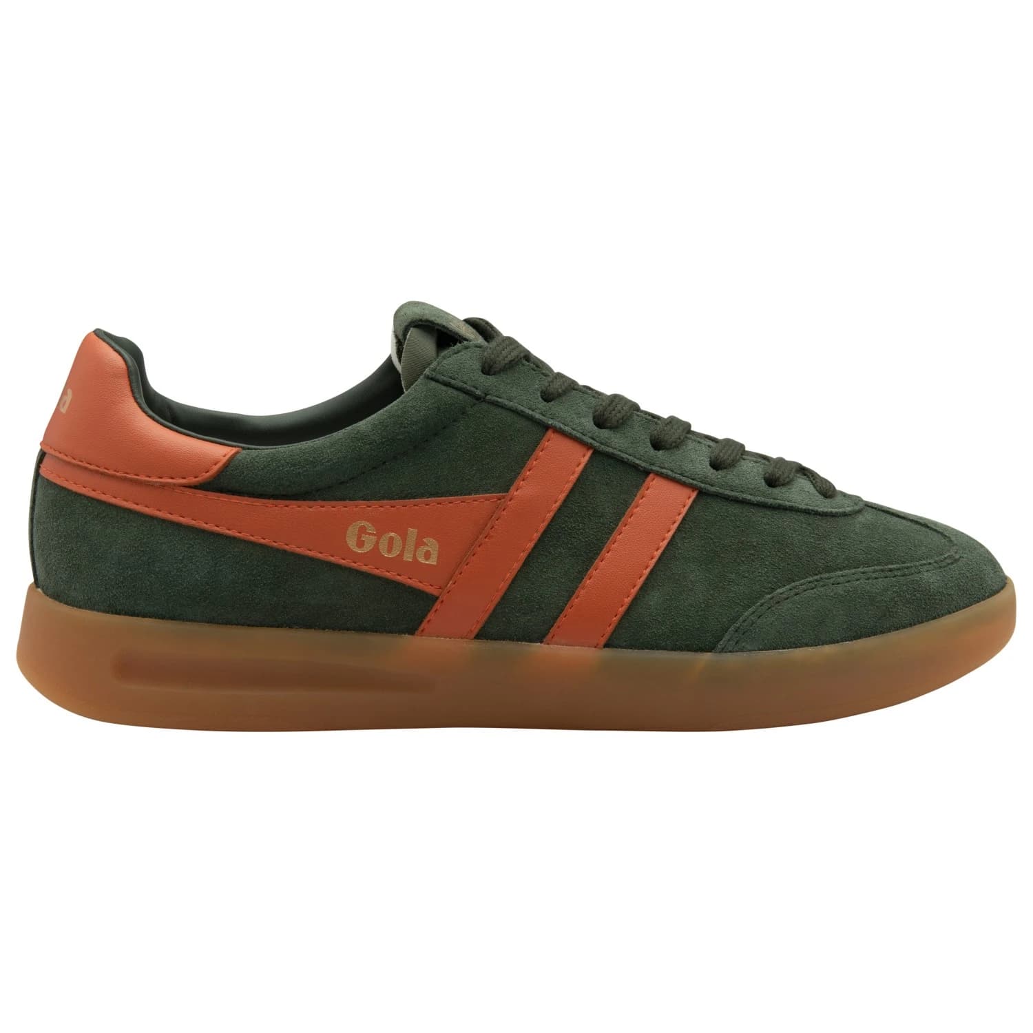 Мъжки маратонки Gola Cyclone Leather Sneakers - Dark Khaki / Moody Orange / Gum