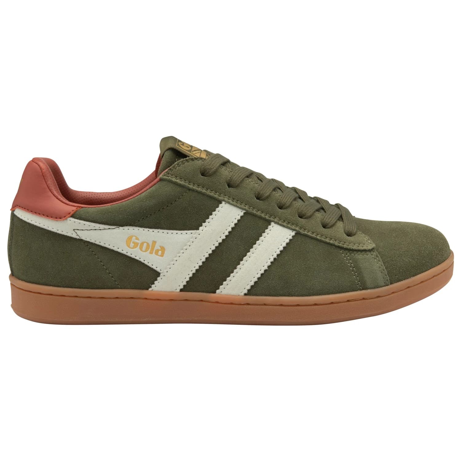 Мъжки маратонки Gola Equipe II Suede Sneakers - Khaki / Off-White / Rust
