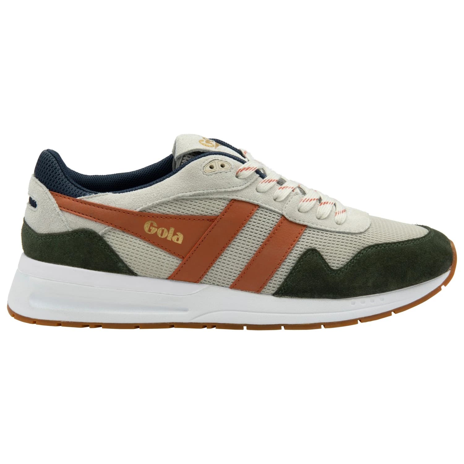 Мъжки маратонки Gola Delta Sneakers - Off-White / Dark Khaki / Moody Orange
