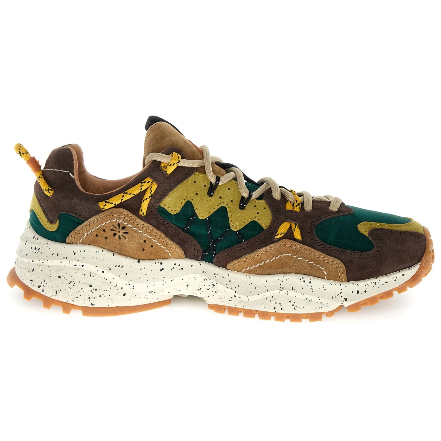 Маратонки Flower Mountain Yamabushi Sneakers - Dark Brown / Green Bottle / Zucca
