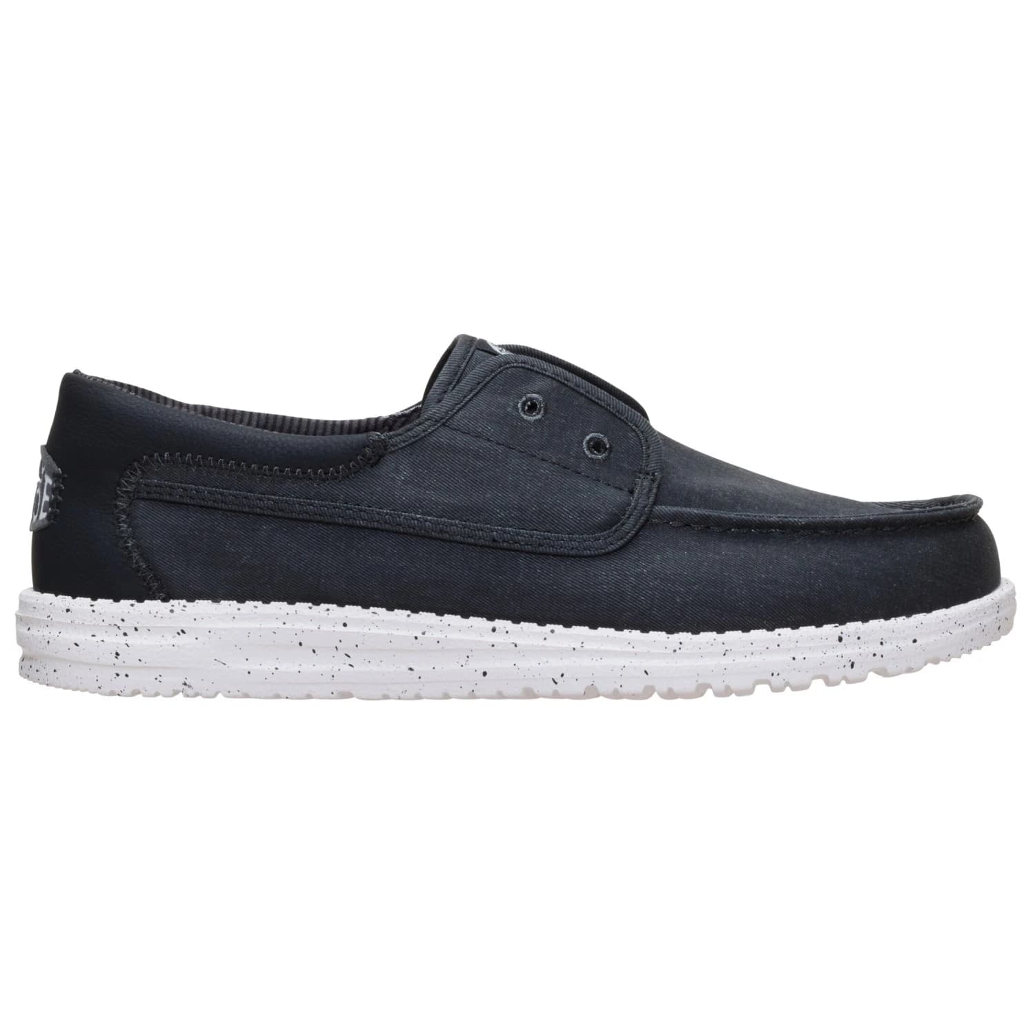 Мъжки маратонки HeyDude Wally Cru Stretch Canvas Sneakers - Black / White