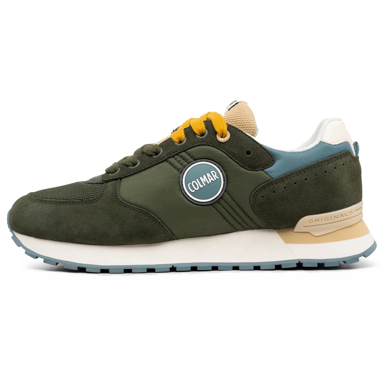 Мъжки маратонки Colmar Active Travis Authentic Sneakers - Military Green / Stone Blue / Beige
