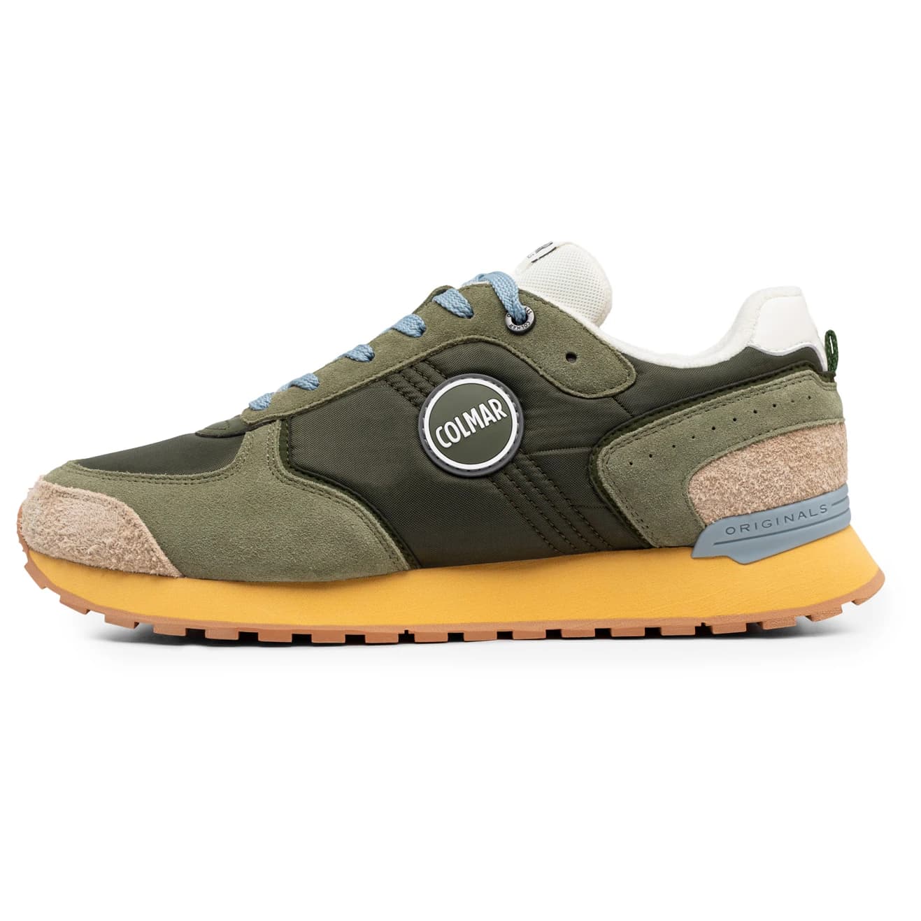 Мъжки маратонки Colmar Active Travis Type Sneakers - Military Green / Light Brown / Light Blue