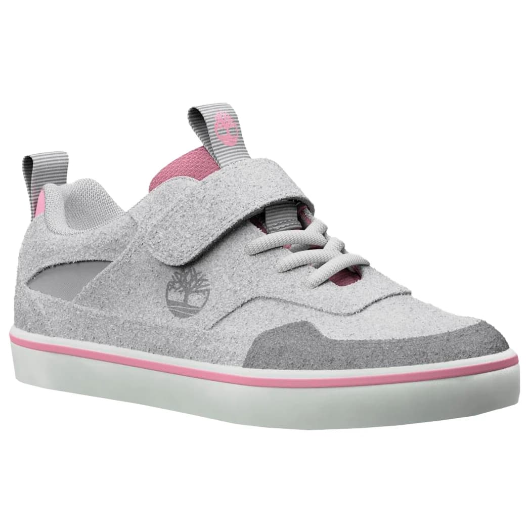Детски маратонки Timberland Kid's Stone Jump Low Hook & Loop Sneaker - Light Grey Suede