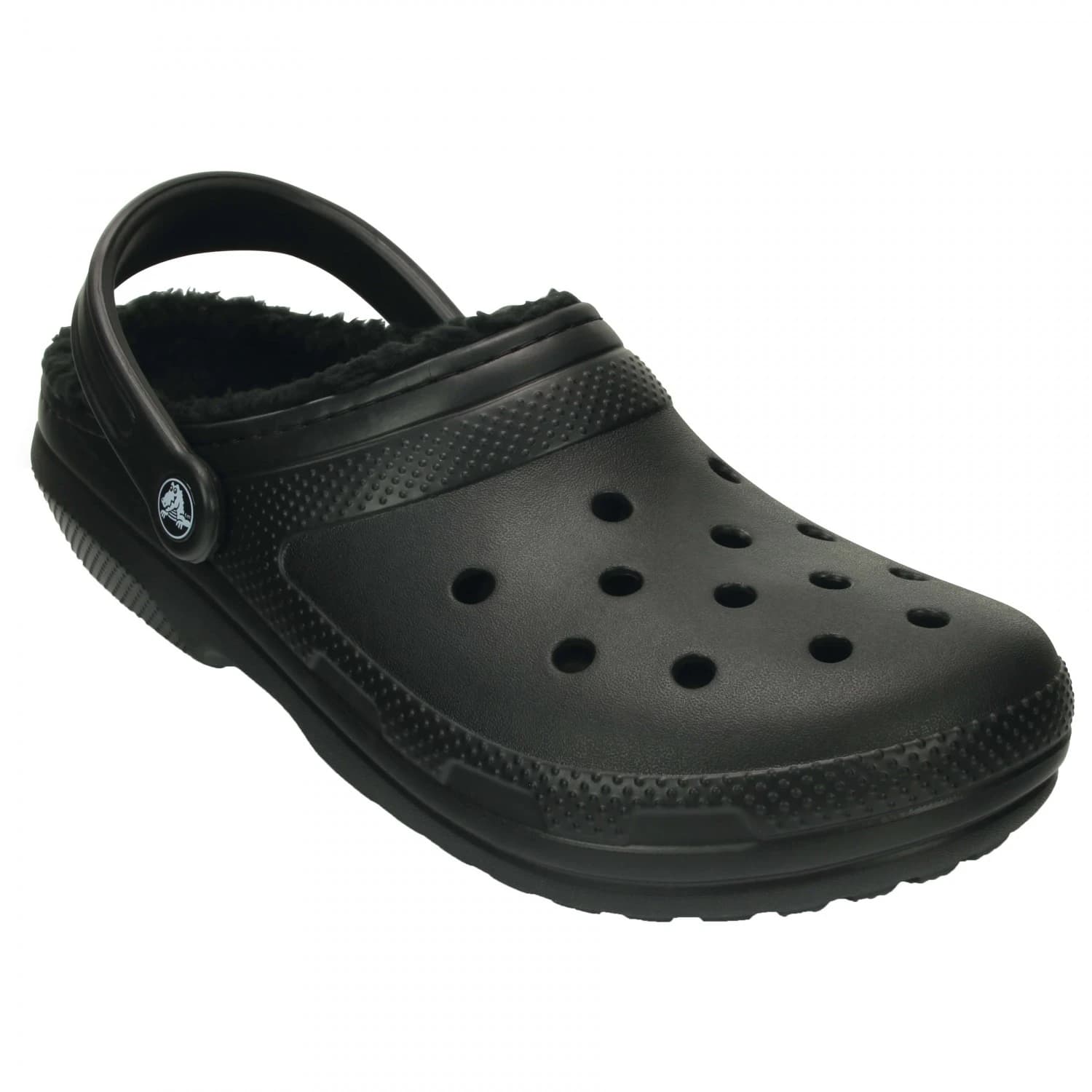 Пантофи Crocs Classic Lined Clog Sandals - Black / Black