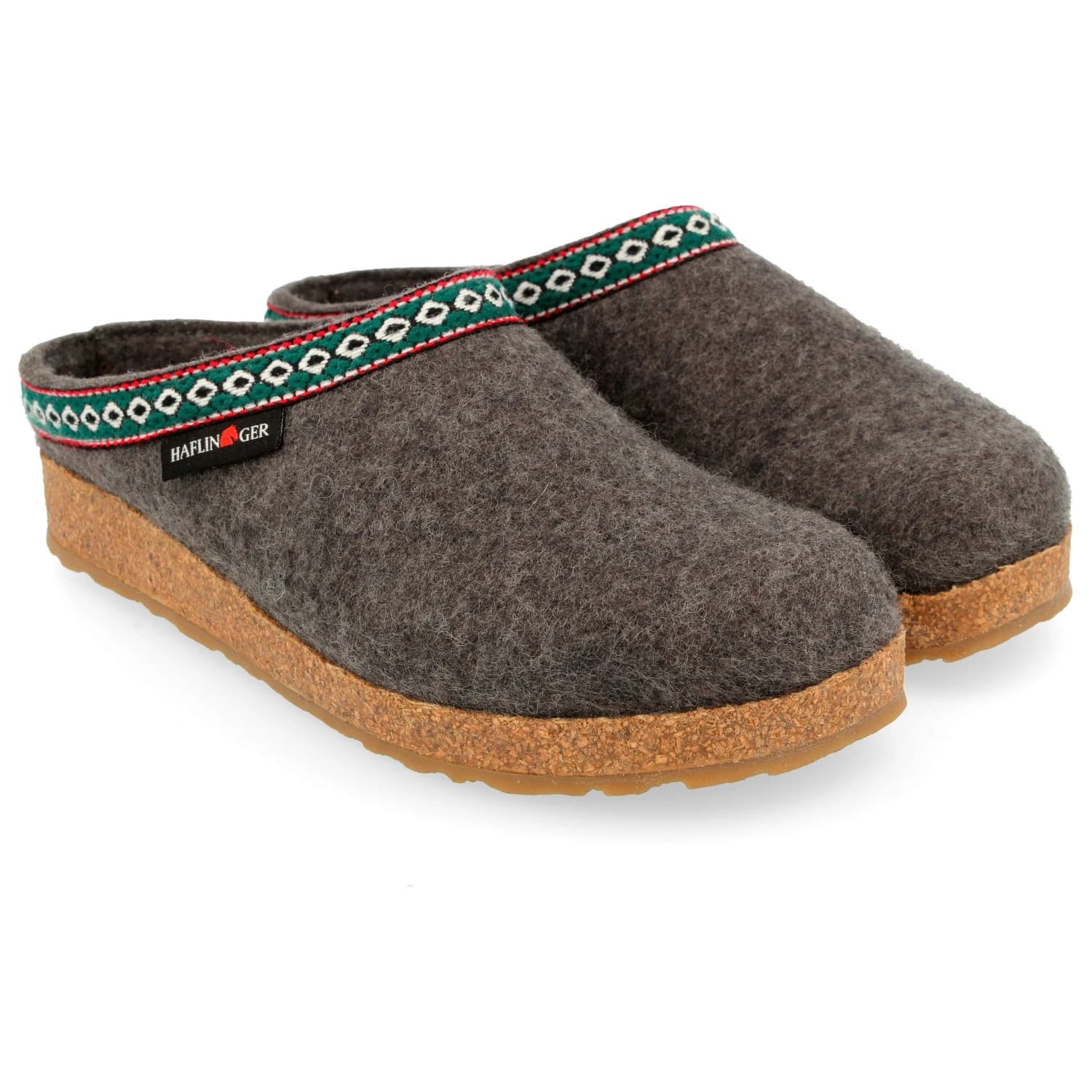 Пантофи Haflinger Grizzly Franzl Slippers - Anthracite