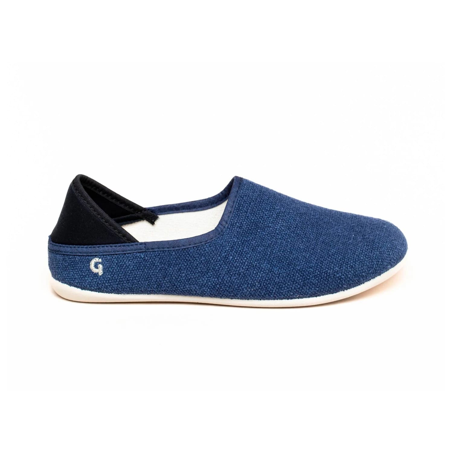 Пантофи Gottstein Linen Slip-On Slippers - Ink Blue