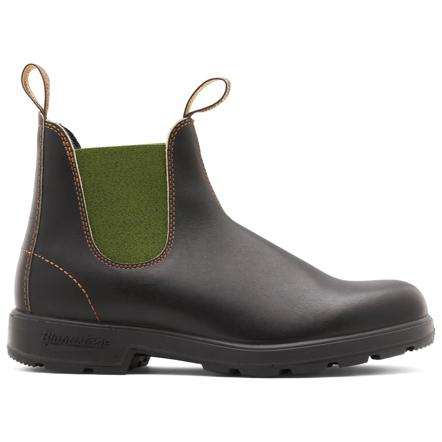 Ежедневни боти Blundstone Stout Brown Leather With Olive Elastic #519 Casual boots - Brown