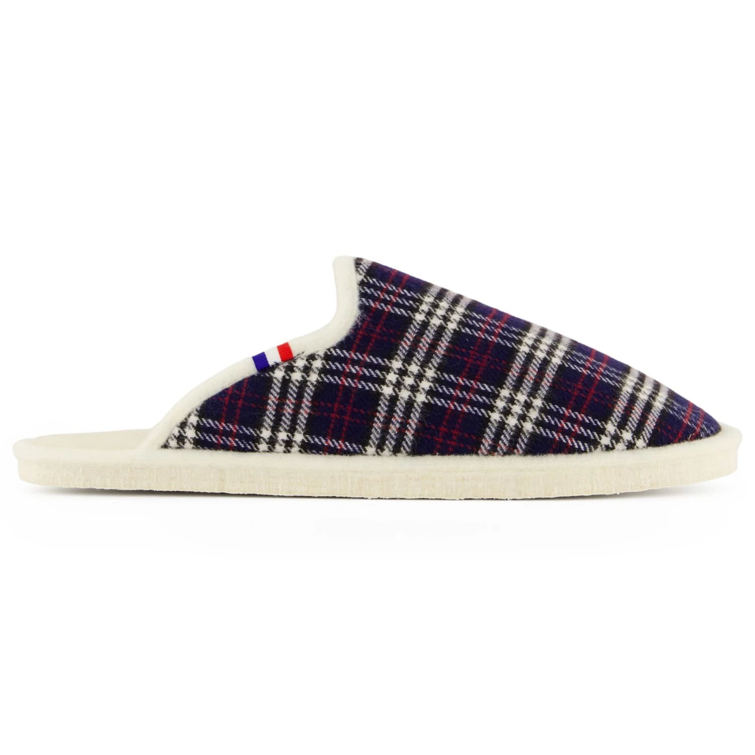 Мъжки пантофи Espadrij Chausson Woolcheck House slippers - Marine Check