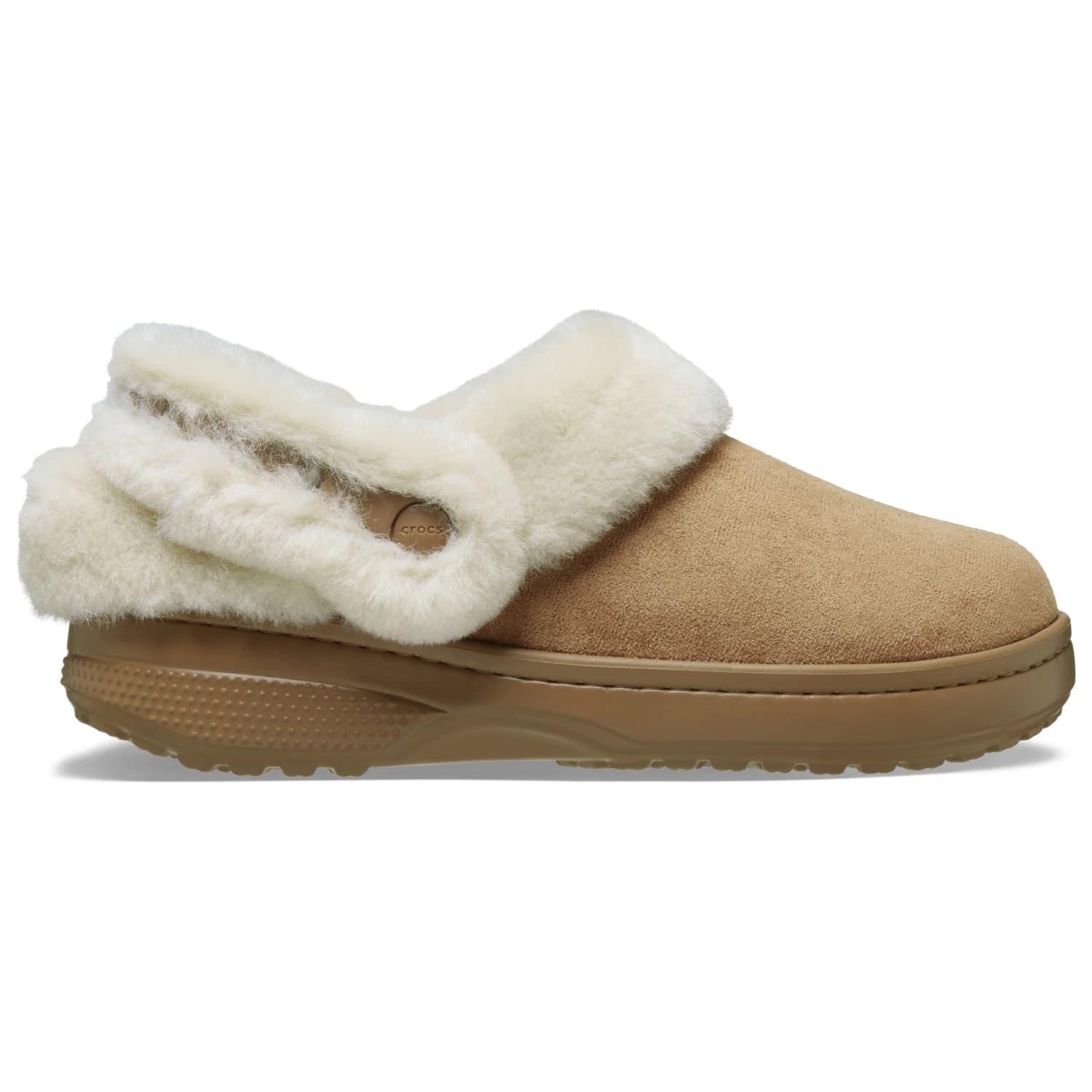 Пантофи Crocs Classic Unfurgettable Vegan Suede Clog House slippers - Sepia