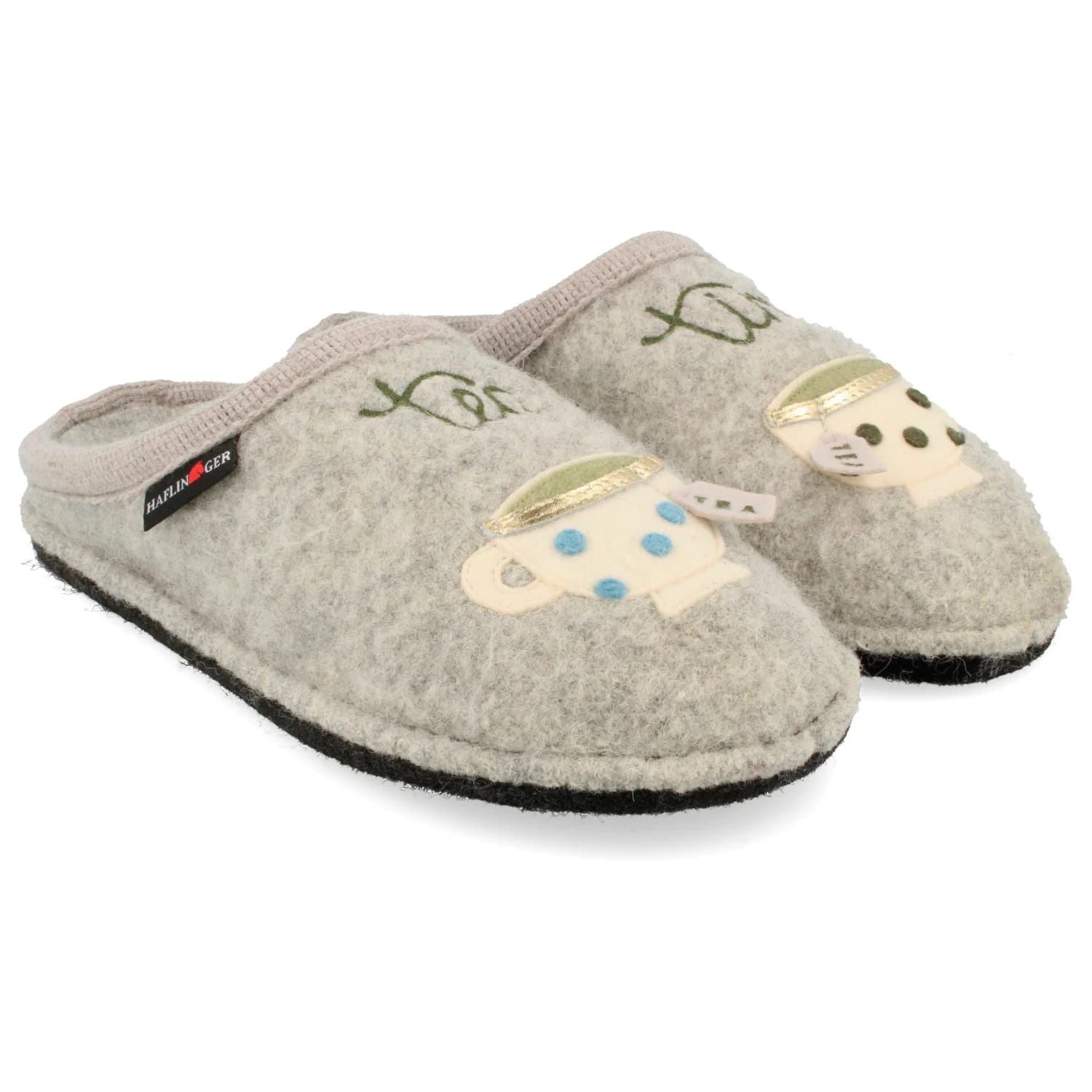 Пантофи Haflinger Flair Tea Time Slippers - Stone Grey Melange