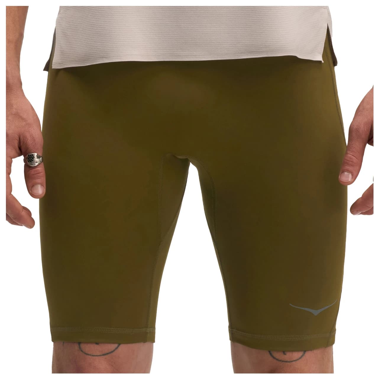 Мъжки клин за бягане HOKA Novafly Half Tight Running tights - Sepia
